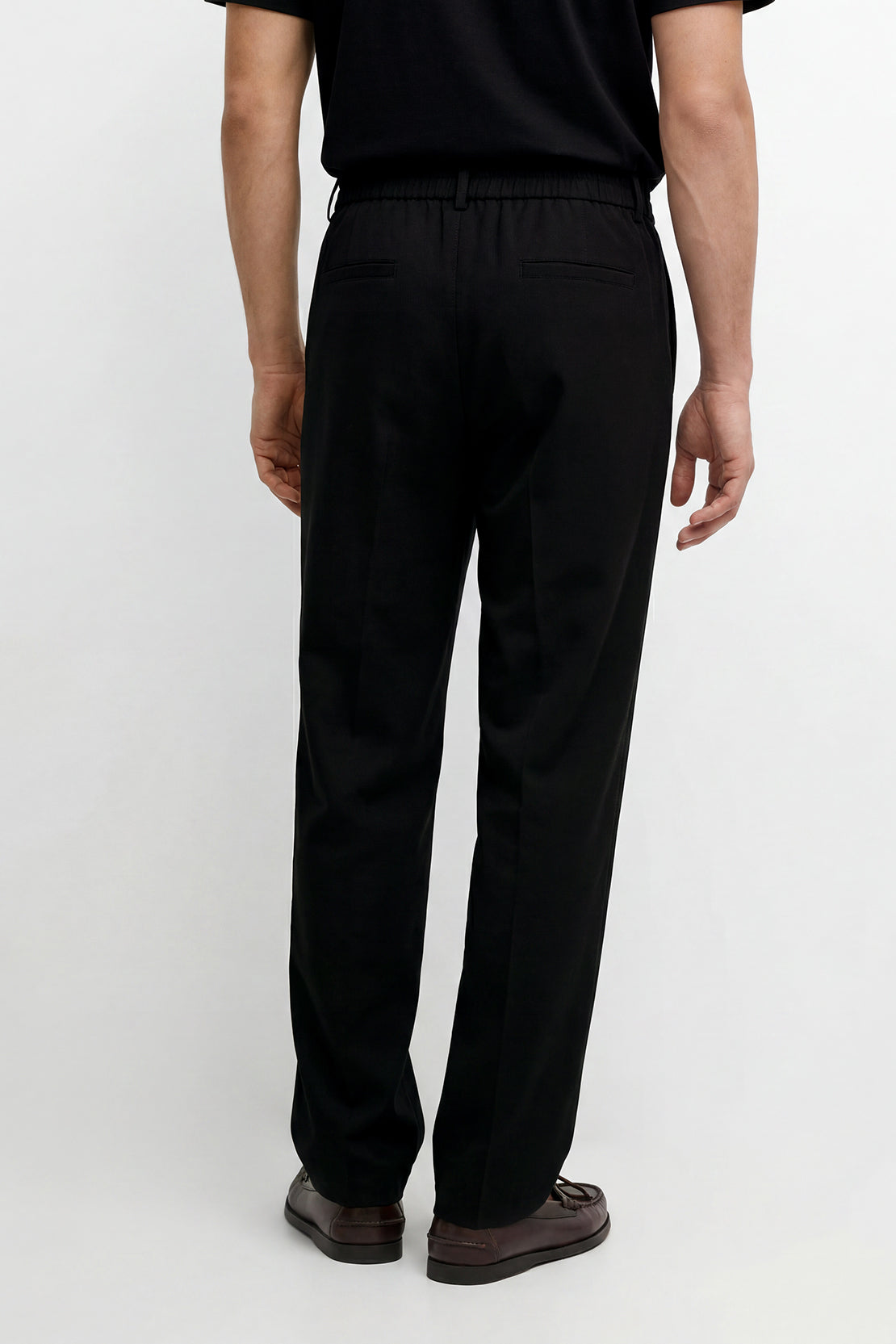KOKO Light Knit Straight Fit Pants – Black