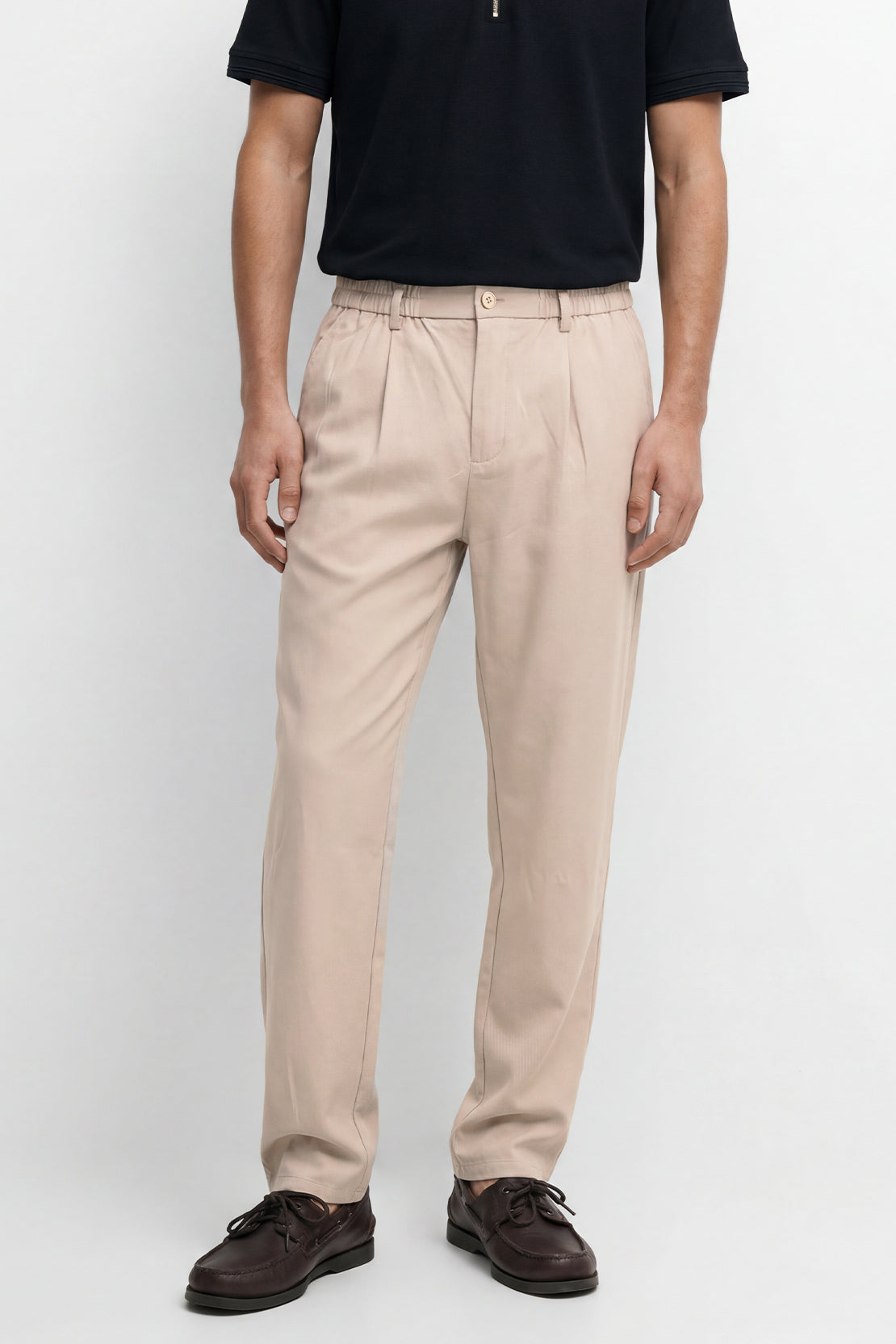 KOKO Light Knit Relaxed Pants – Beige