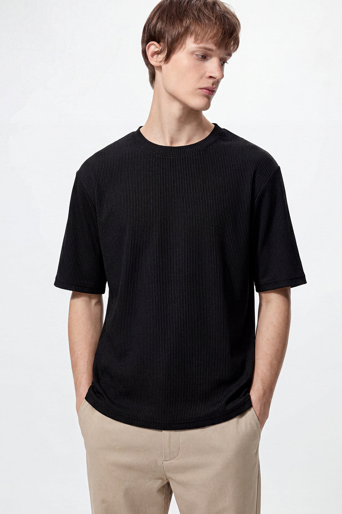 KOKO Modal Crew Top – Black