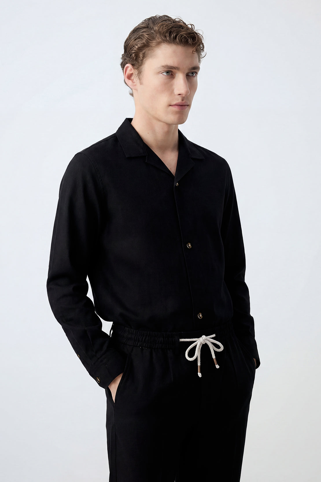 KOKO Linen Shirt – Black