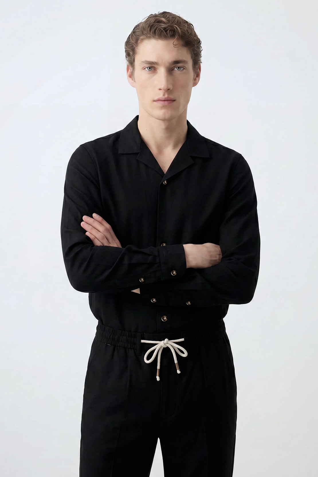 KOKO Linen Shirt – Black
