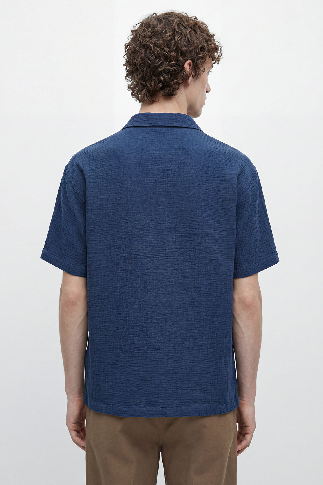 KOKO Air Muslin Button-Down Shirt – Navy