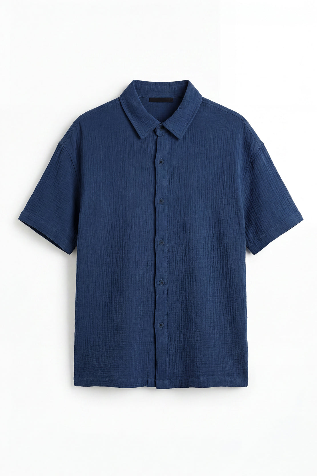 KOKO Air Muslin Button-Down Shirt – Navy