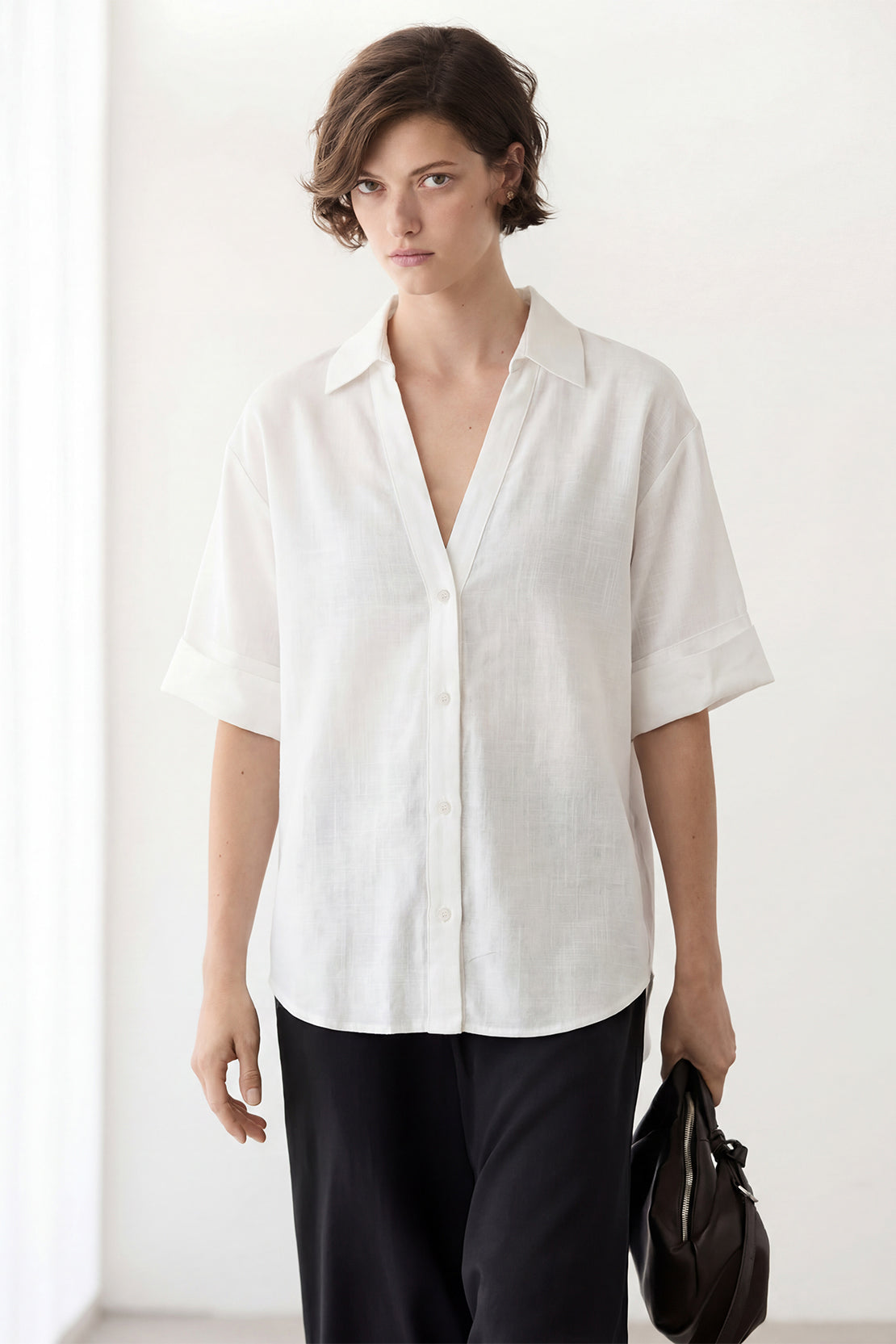 KOKO Cloud Linen Relaxed Shirt – Off white