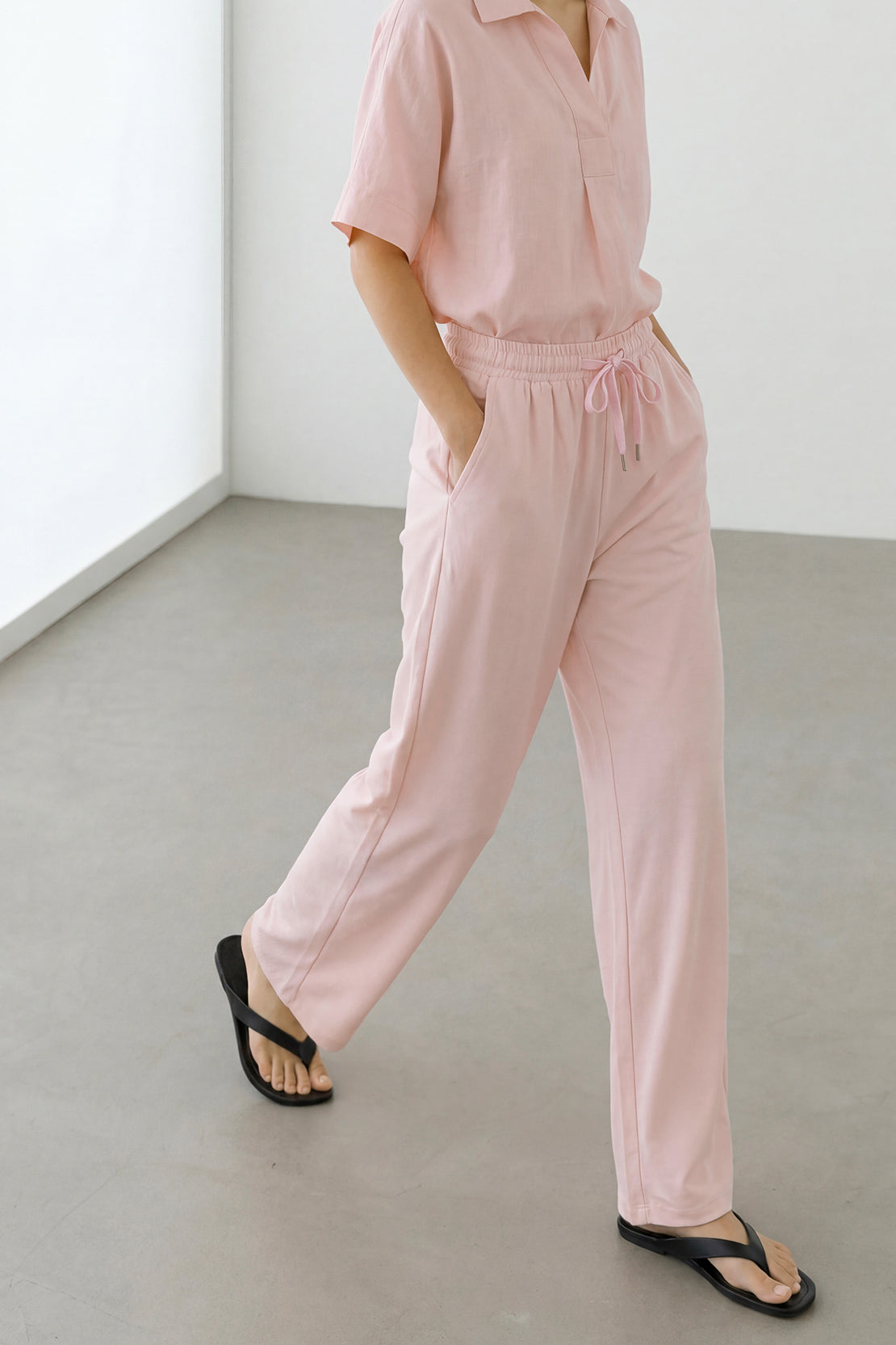 KOKO Cloud Muslin Relaxed Pants – Pink