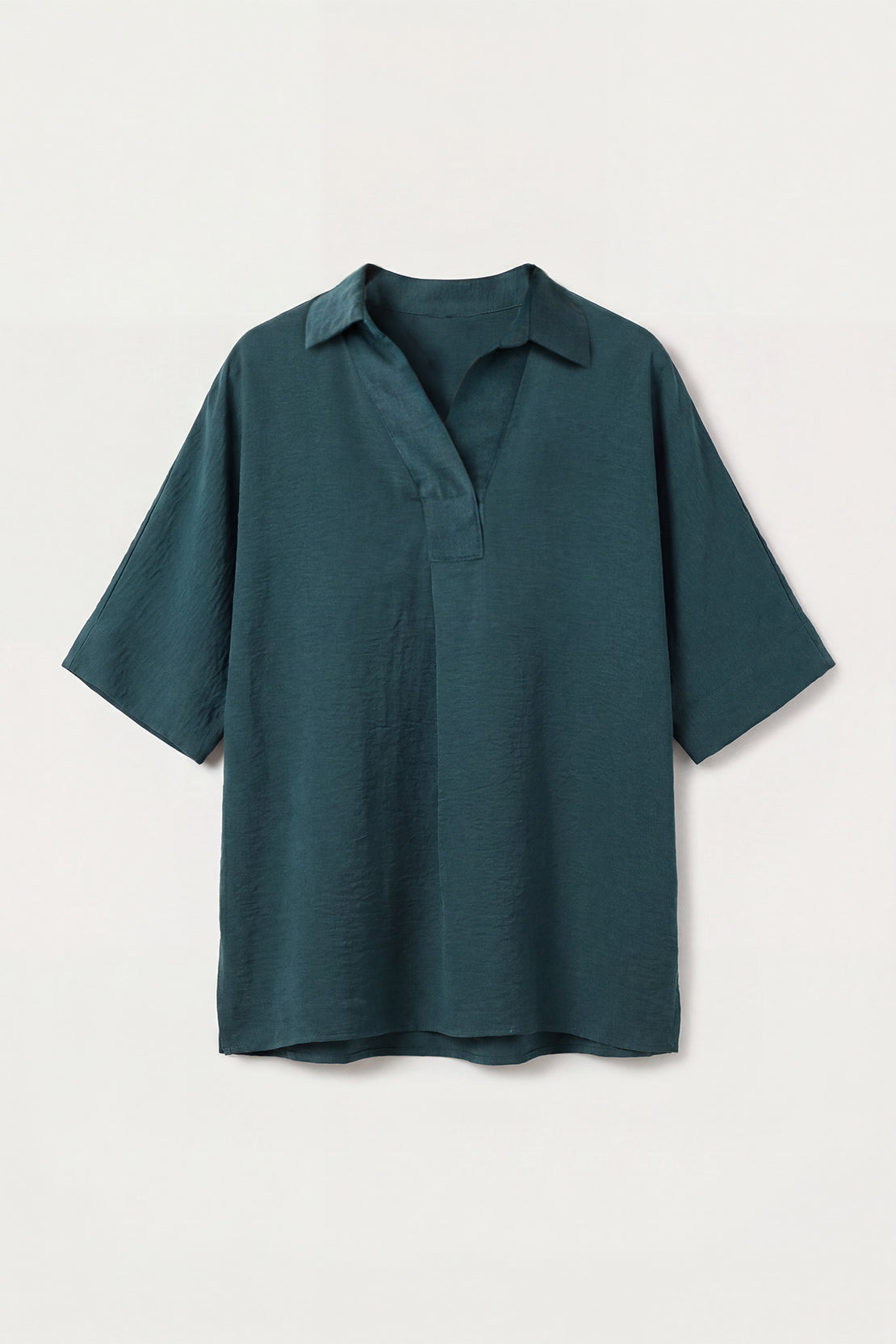 KOKO Cloud Muslin V-Neck Shirt & Relaxed Pants – Green