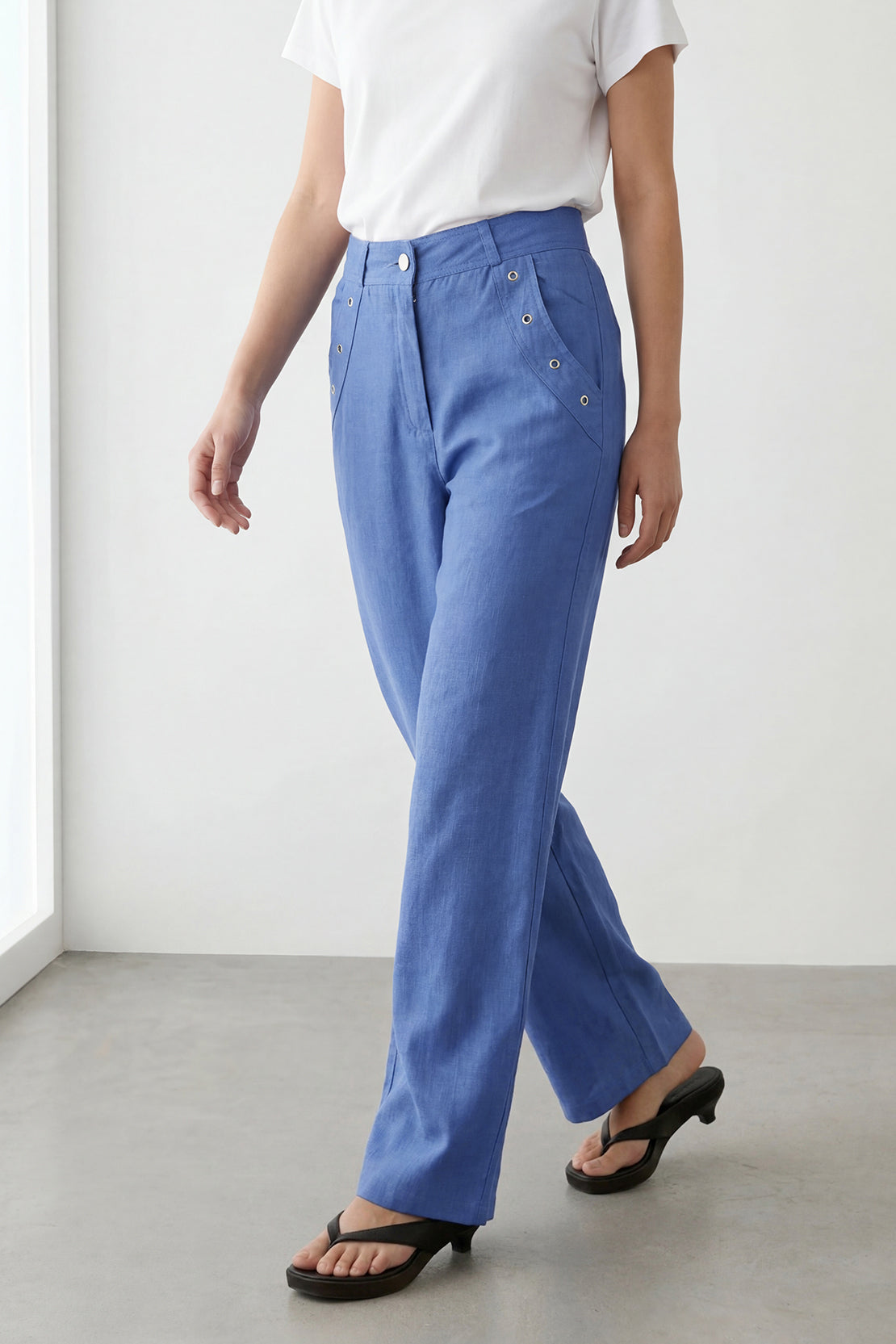 KOKO Structured Linen Bottom – Royal Blue