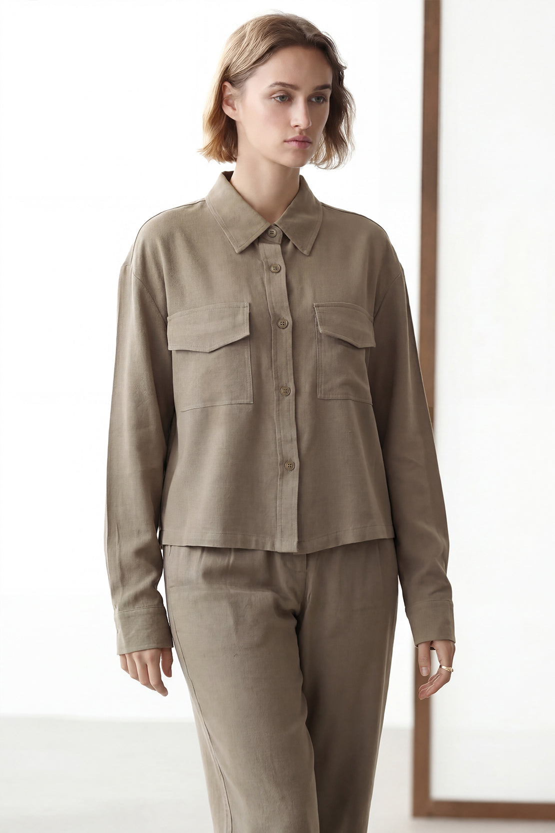 KOKO Modern Weave Utility Shirt – Army Green