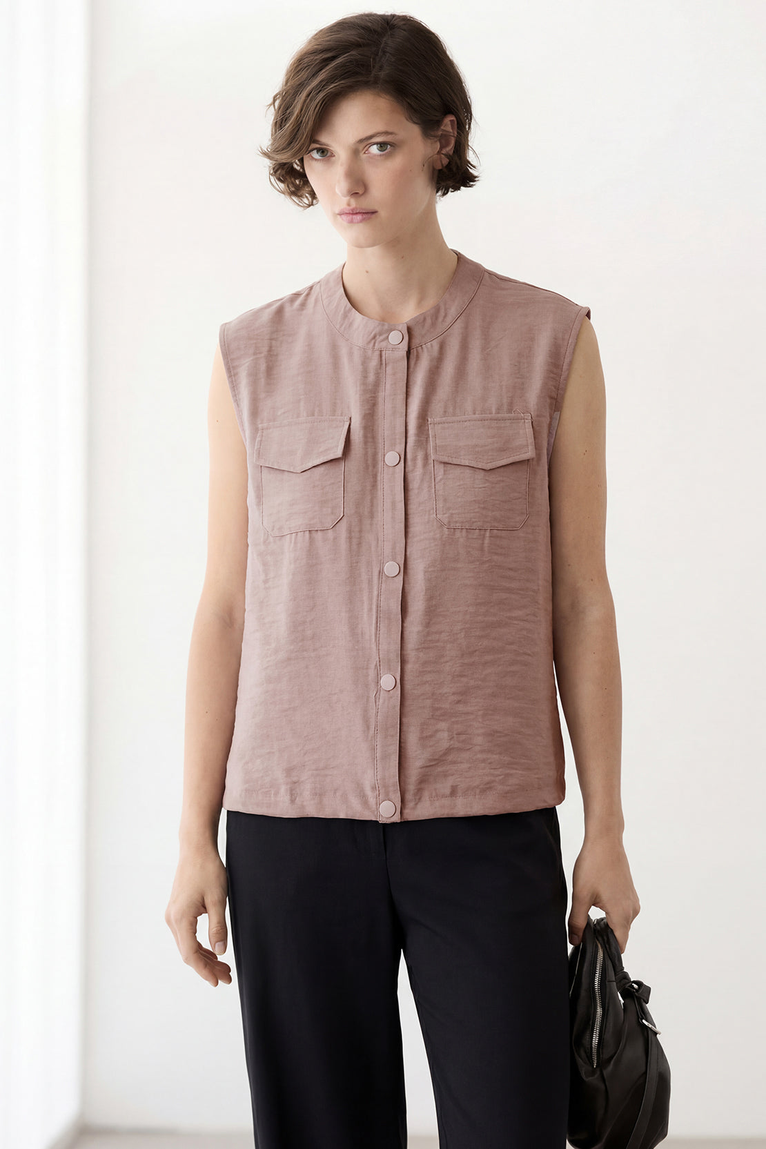 KOKO Mono Cloud Sleeveless Top – Pink