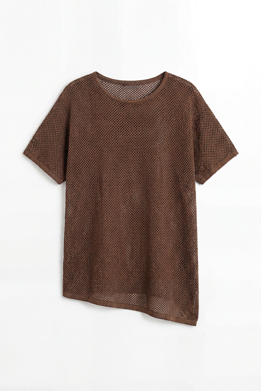 KOKO Mesh Knit Relaxed Top – Coffee