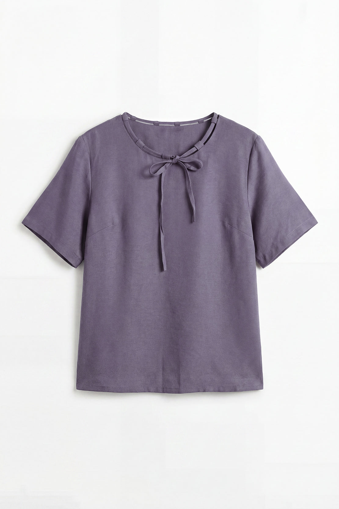 KOKO Nova Tie-Neck Top – Dusty Purple