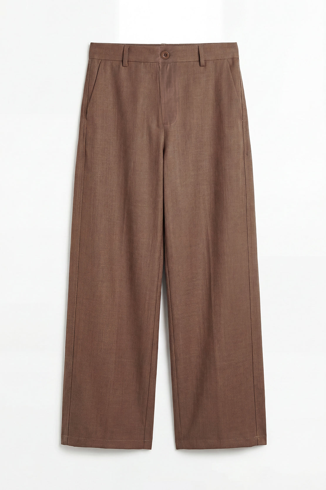 KOKO Aero Linen Tie-Front Top Or Relaxed Pants Set – Coffee