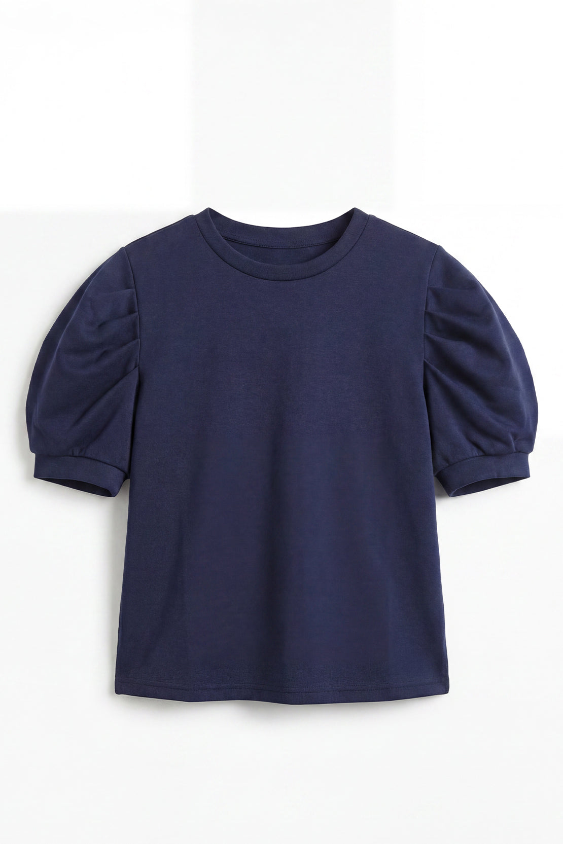 KOKO Modal Puff Sleeve Top – Navy