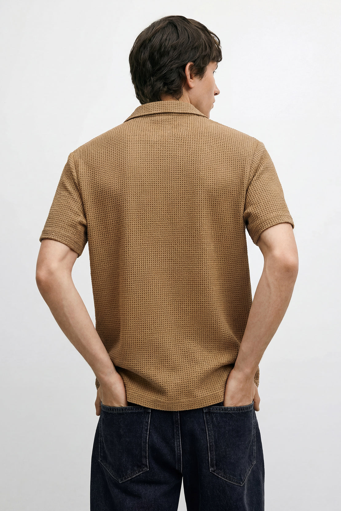 KOKO Structured Knit Shirt – Khaki