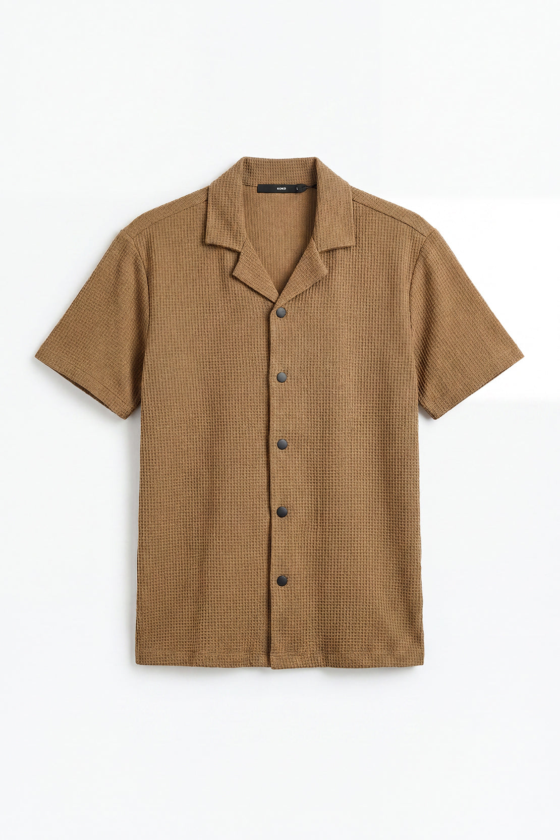 KOKO Structured Knit Shirt – Khaki