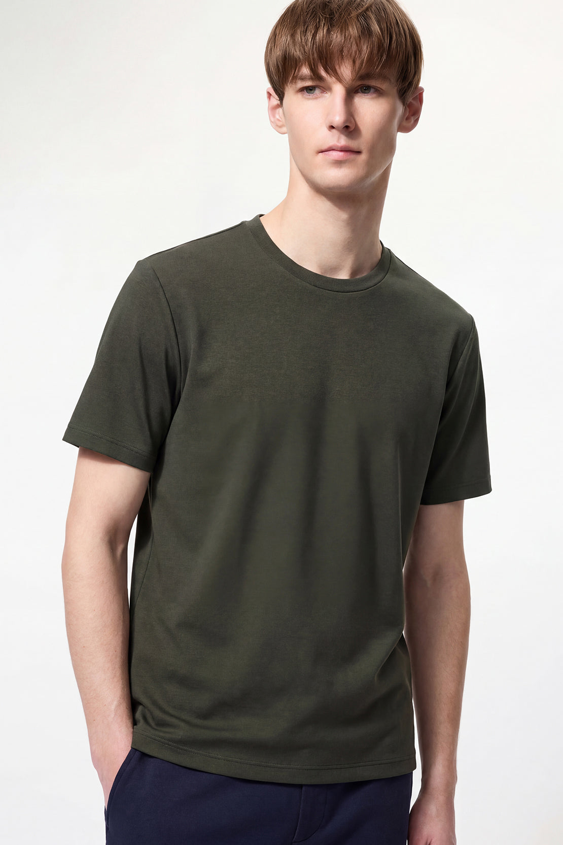 KOKO Modal Blend Crew Neck T-Shirt – Olive