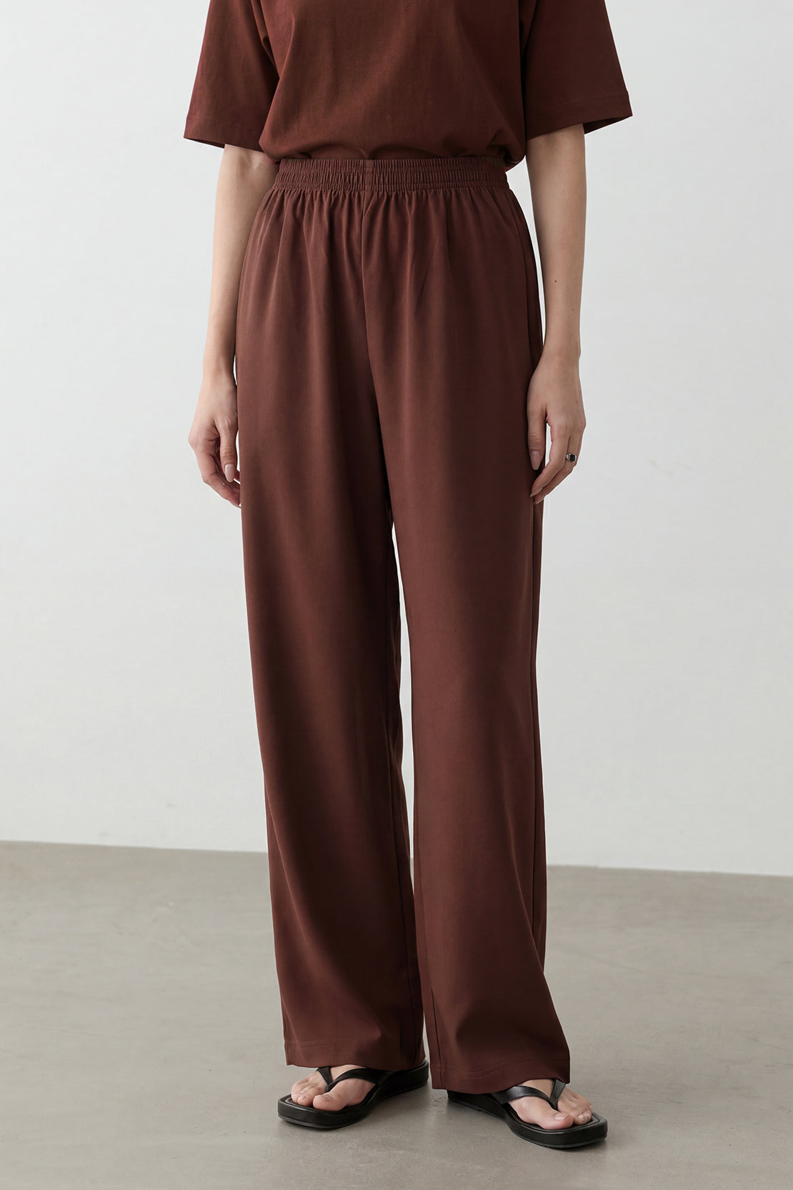 KOKO Modal Blend Relaxed Bottom – Brown