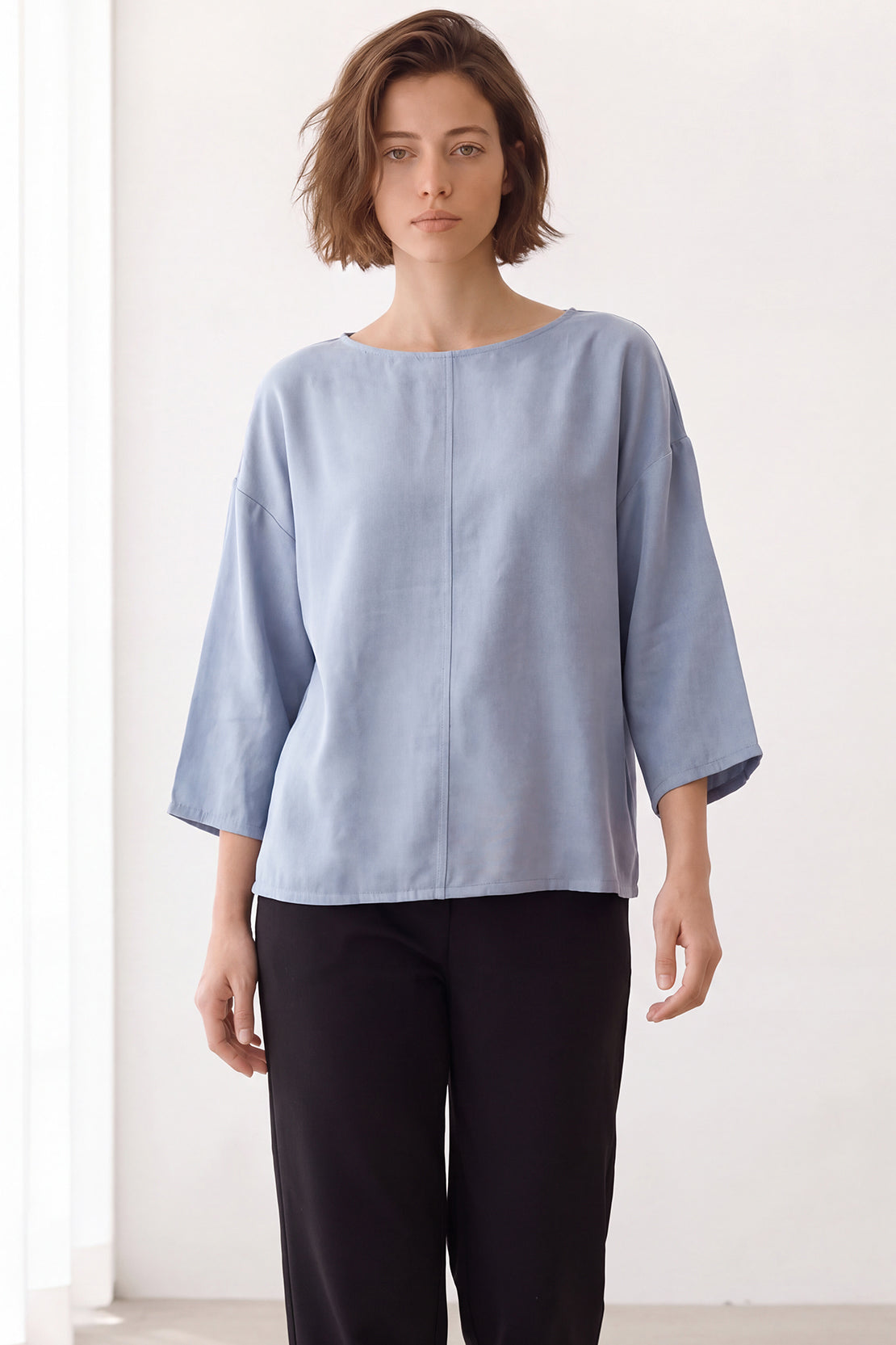 KOKO Cloud Lyo-Nature Boat Neck Quarter Sleeve Top