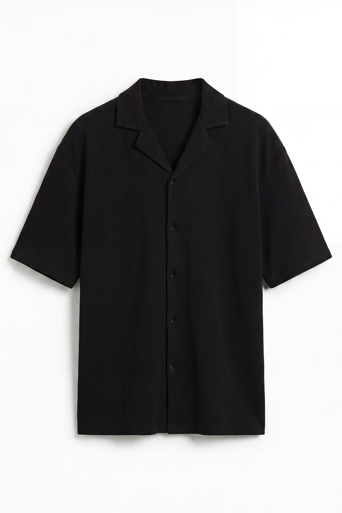 KOKO Sheen Modal Half Sleeve Shirt – Black