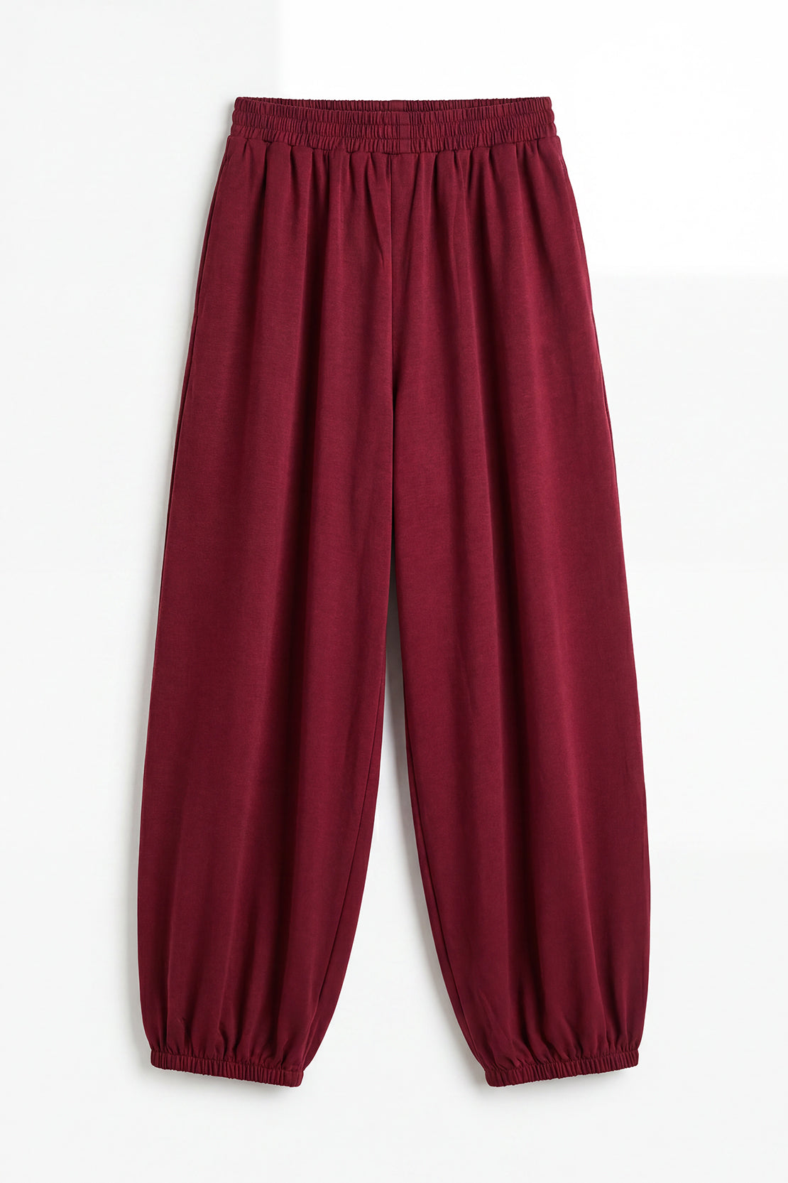 KOKO Modal Blend Balloon Pants – Maroon