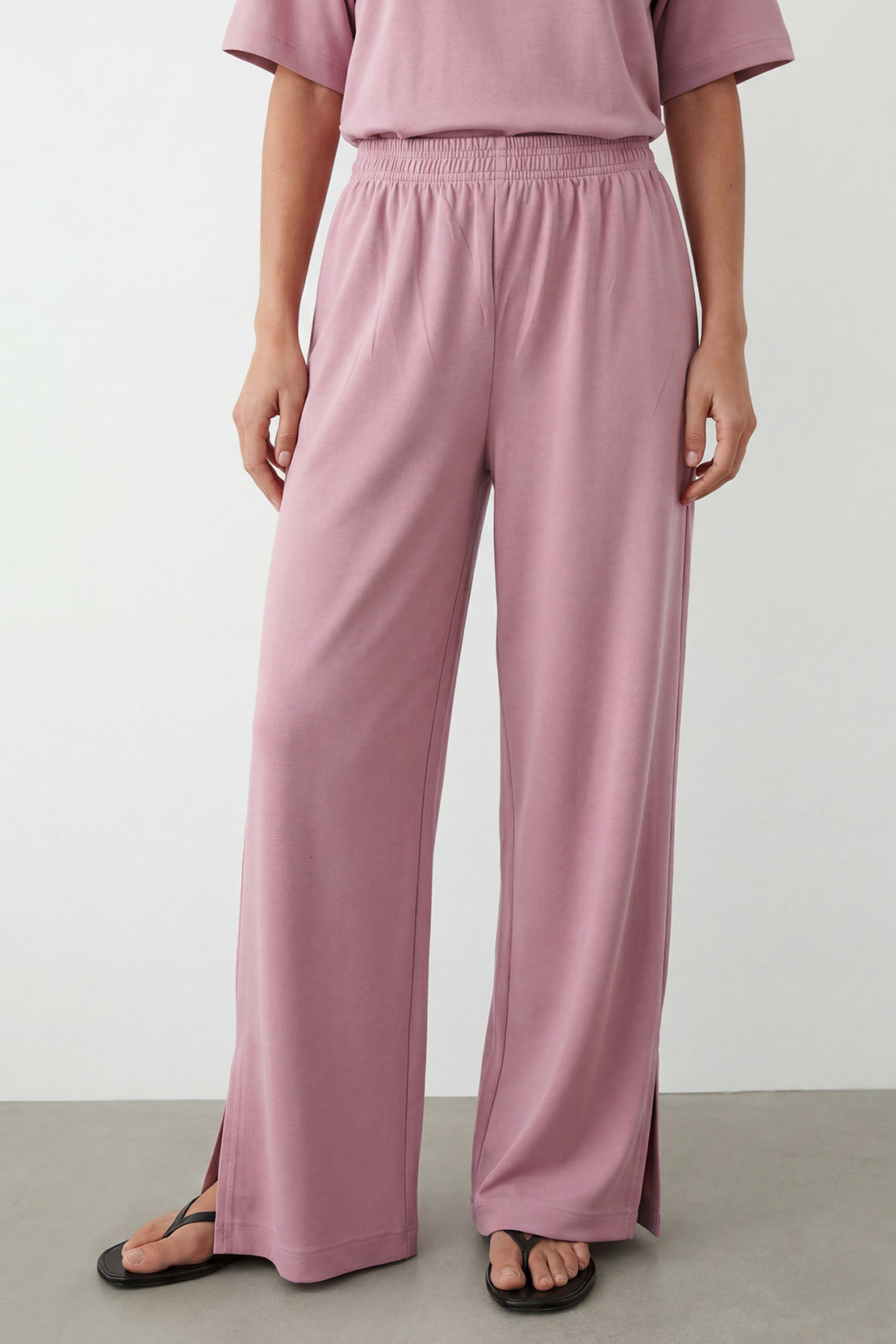 KOKO Modal Blend Effortless Pants – Pink