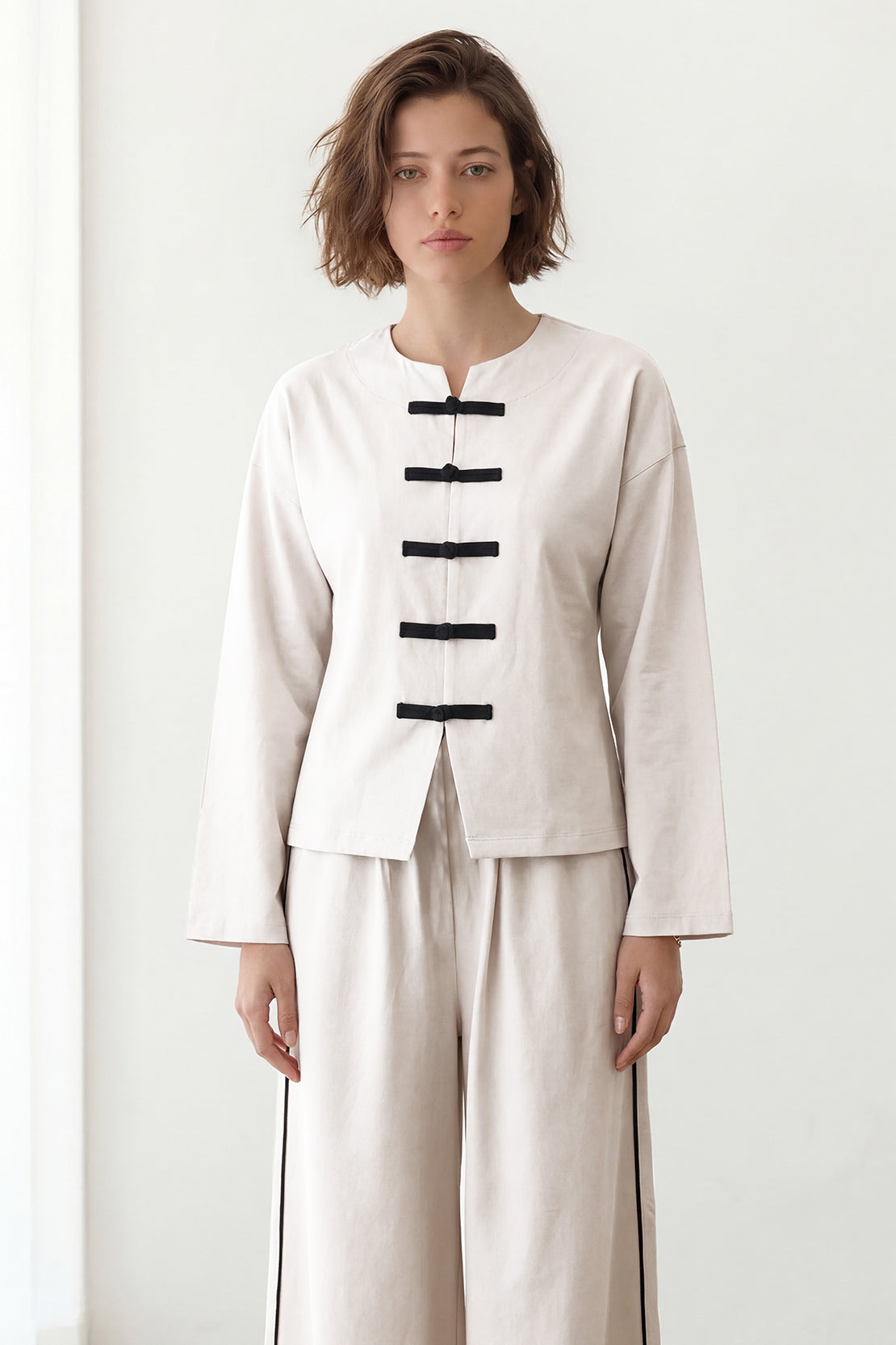 KOKO Smooth Cotton Fusion Top – beige
