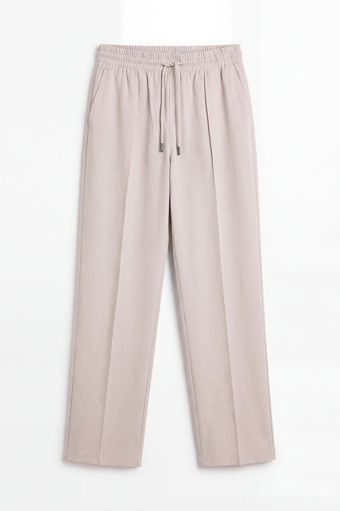 KOKO Cotton Blend Straight Fit Pants – Silver