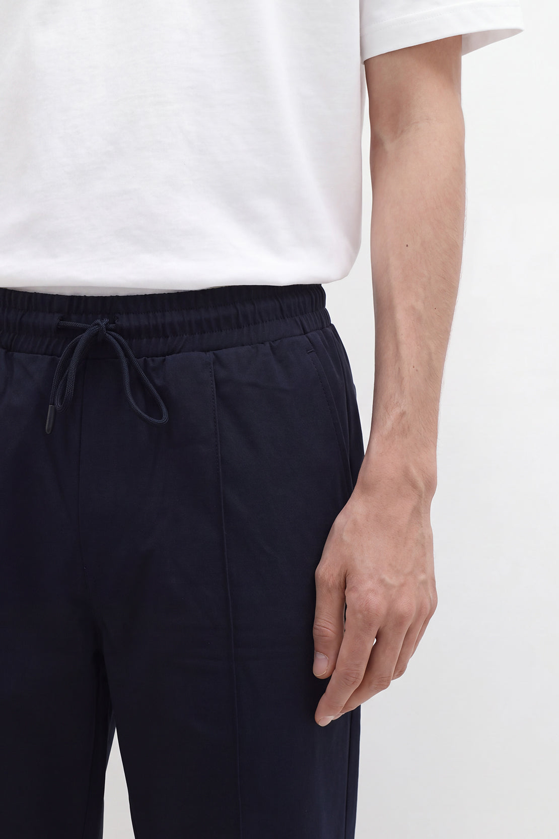 KOKO Cotton Blend Straight Fit Pants – Navy