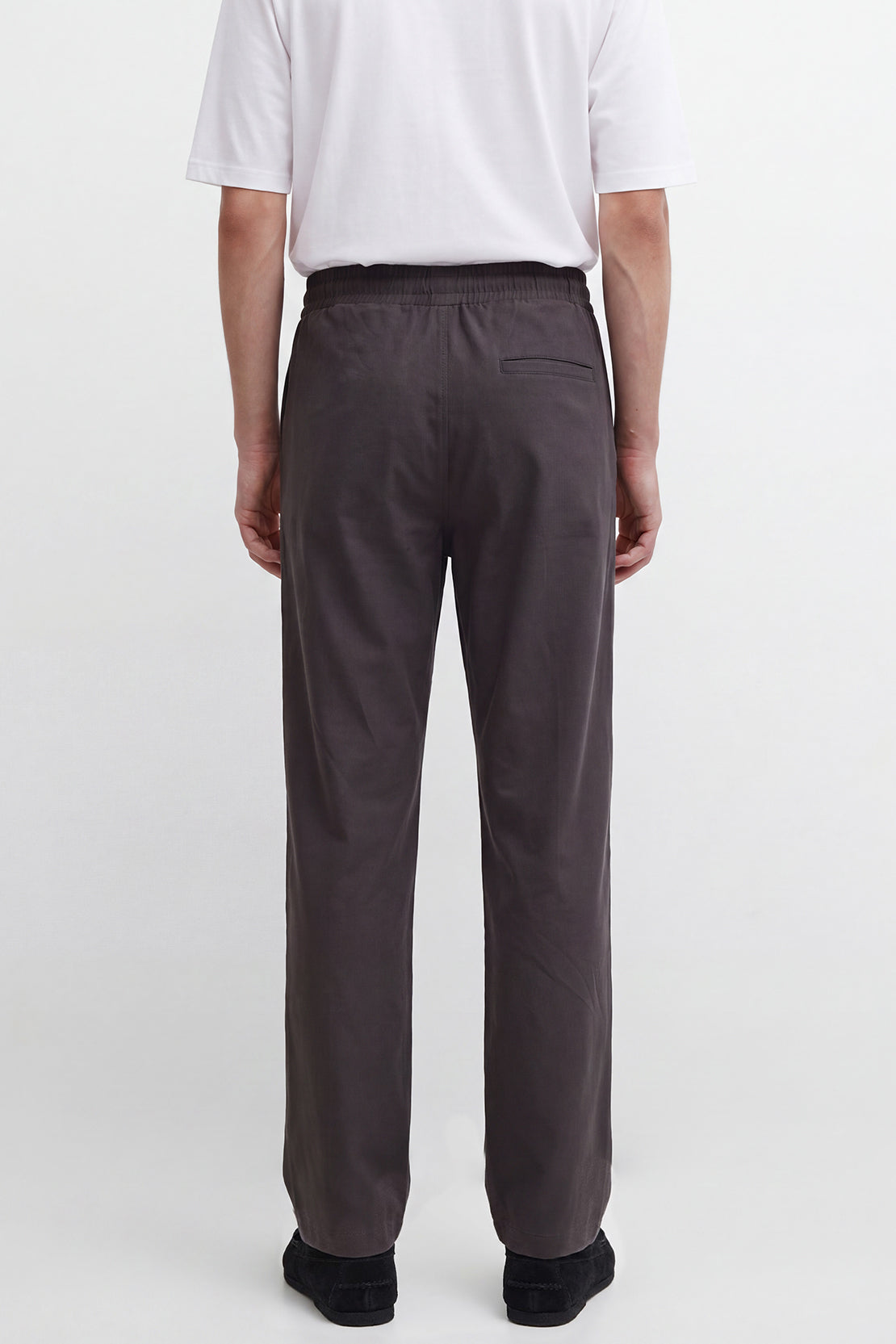 KOKO Cotton Blend Straight Fit Pants – Grey