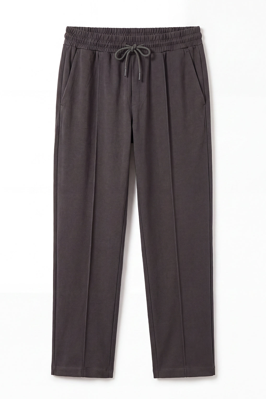 KOKO Cotton Blend Straight Fit Pants – Grey