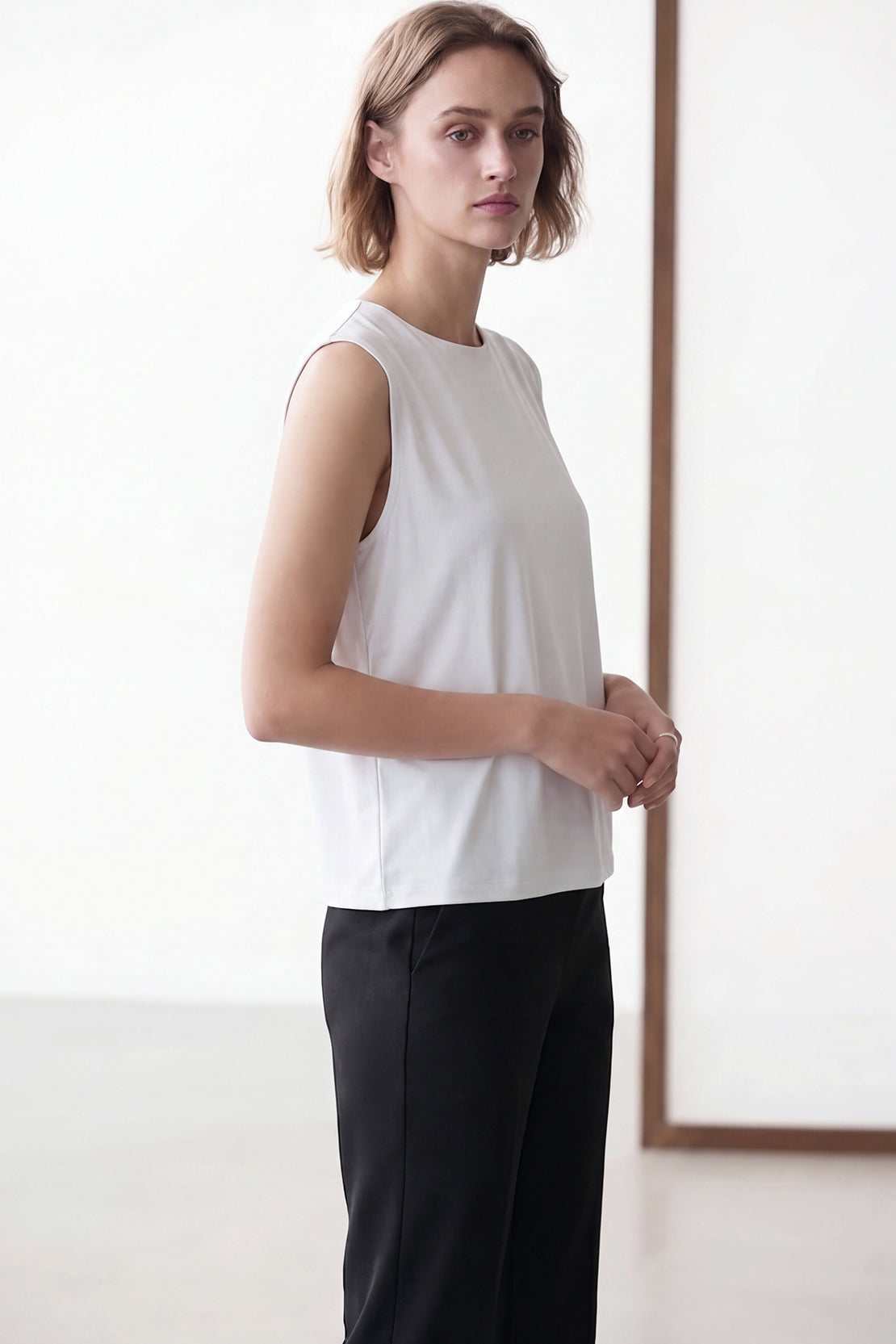KOKO Airism Relaxed Tank Top – Soft grey