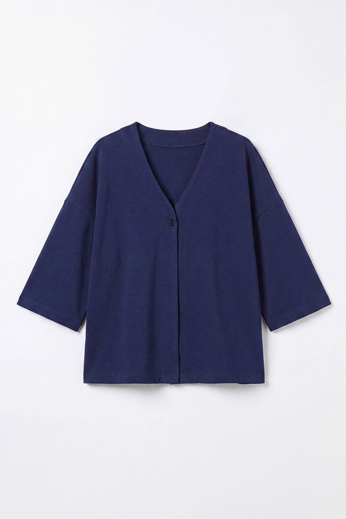 KOKO Modal V-Neck Shirt – Blue