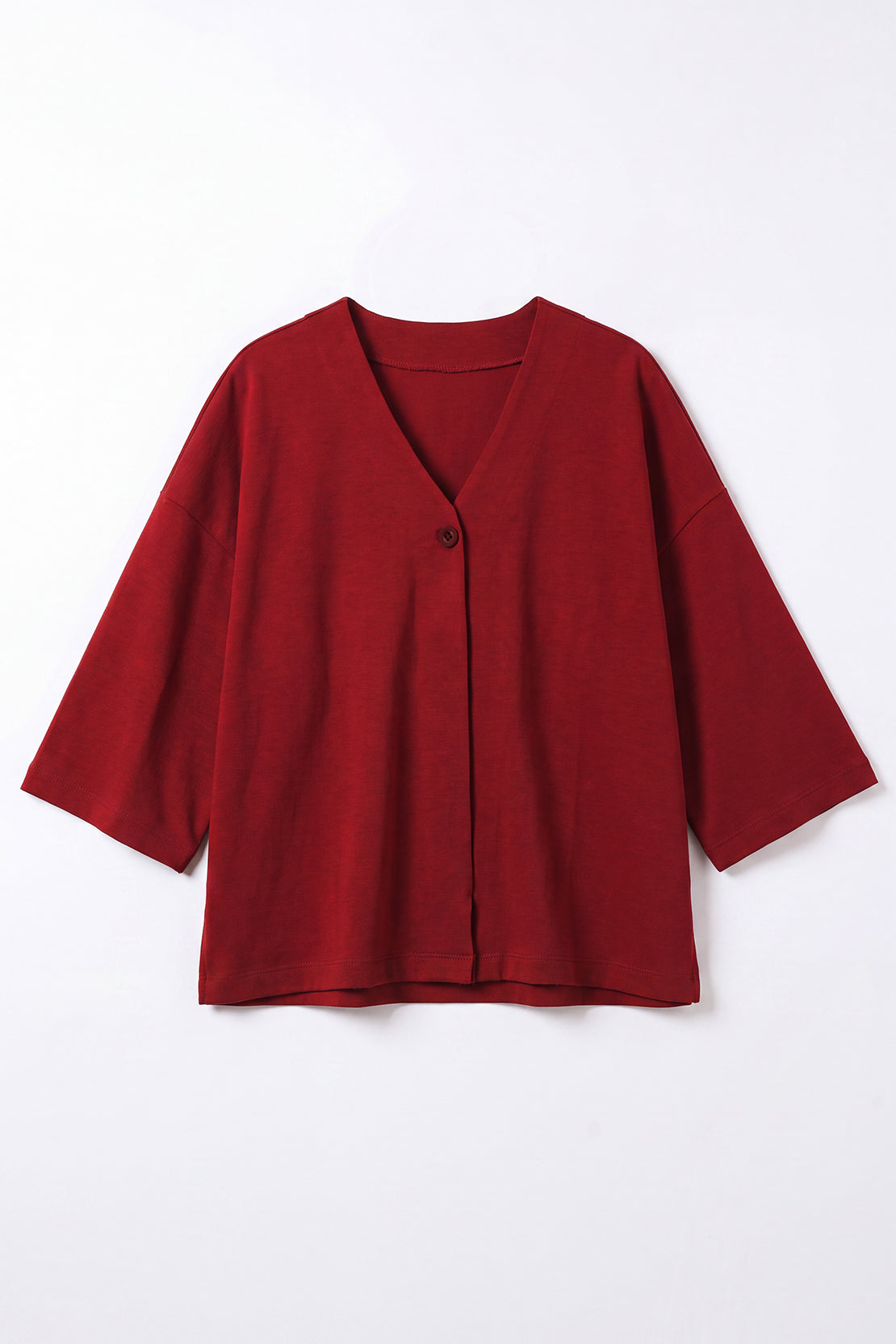 KOKO Modal V-Neck Shirt – Red