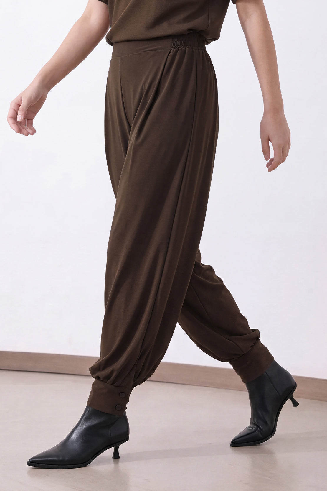 KOKO Silky Muslin Balloon Cuff Pants