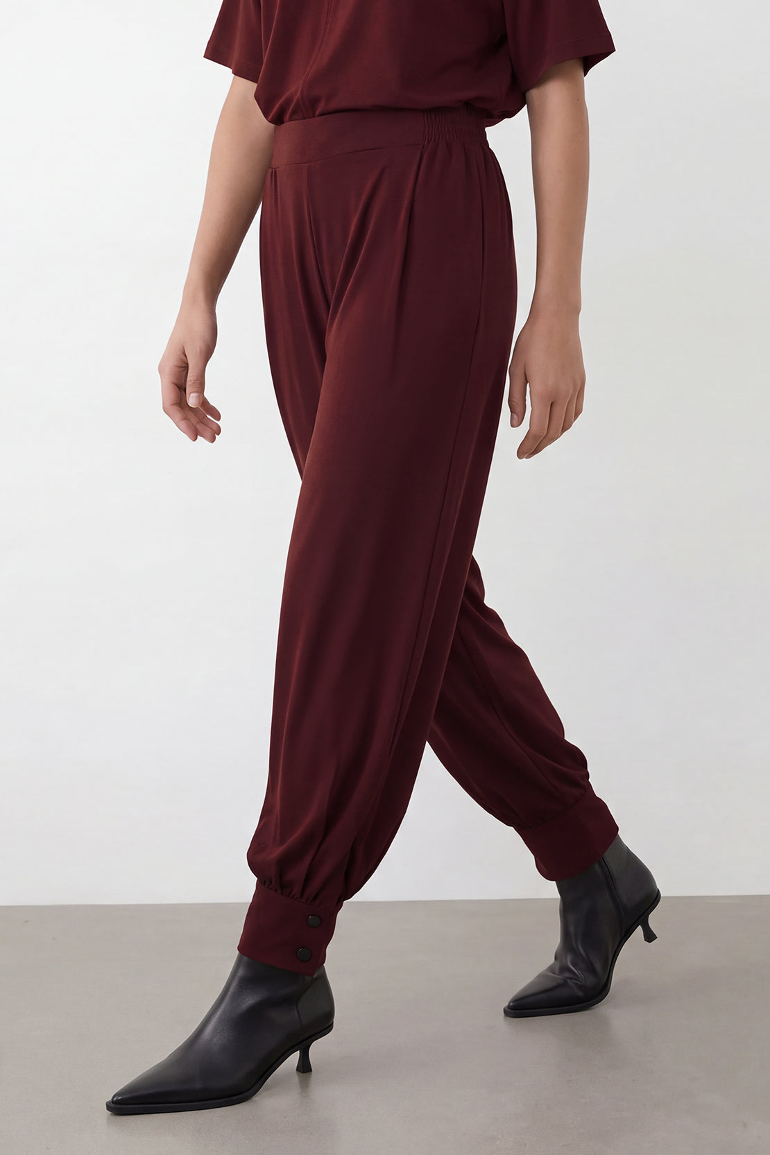 KOKO Silky Muslin Balloon Cuff Pants