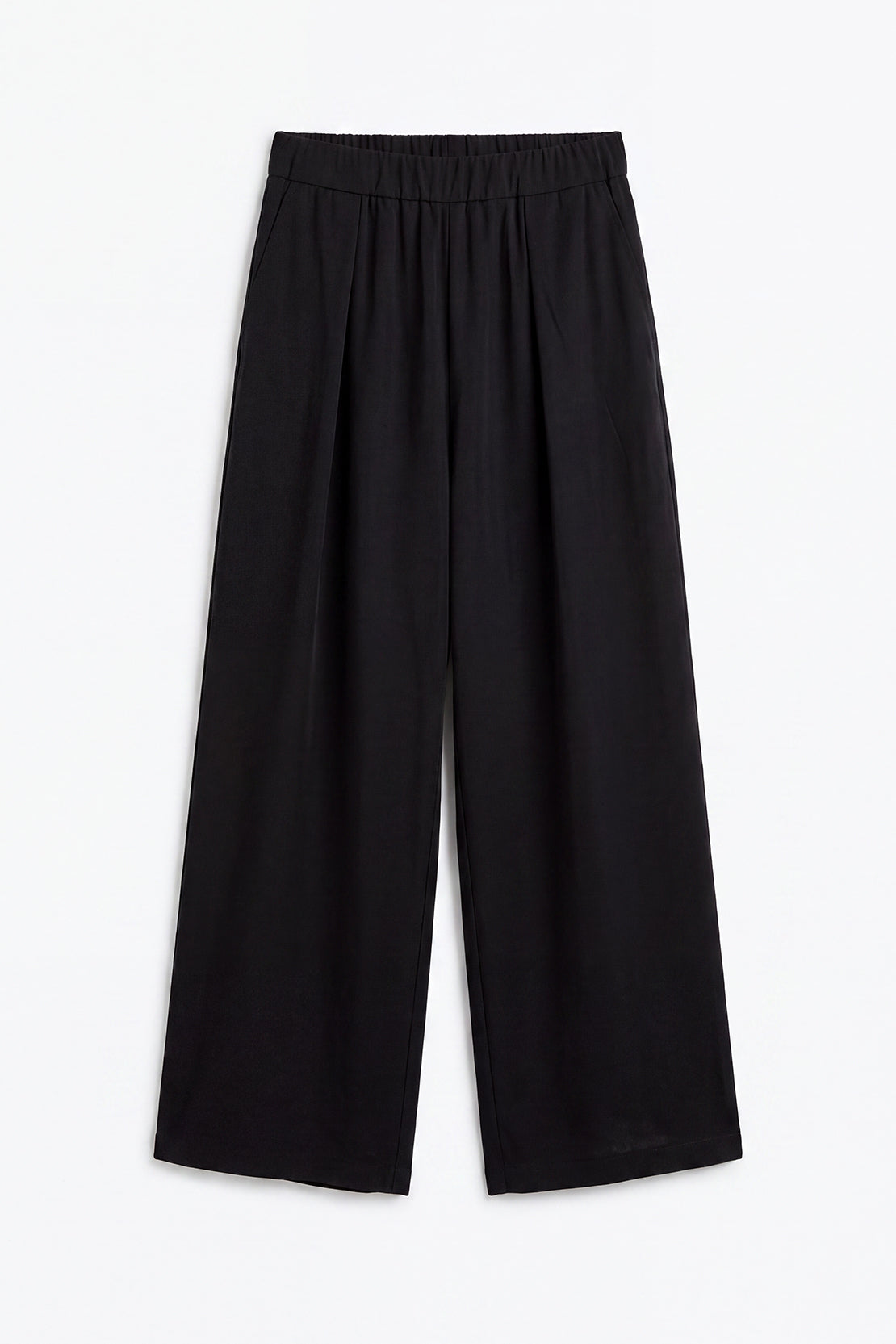 KOKO Silky Muslin Cropped Pants – Black