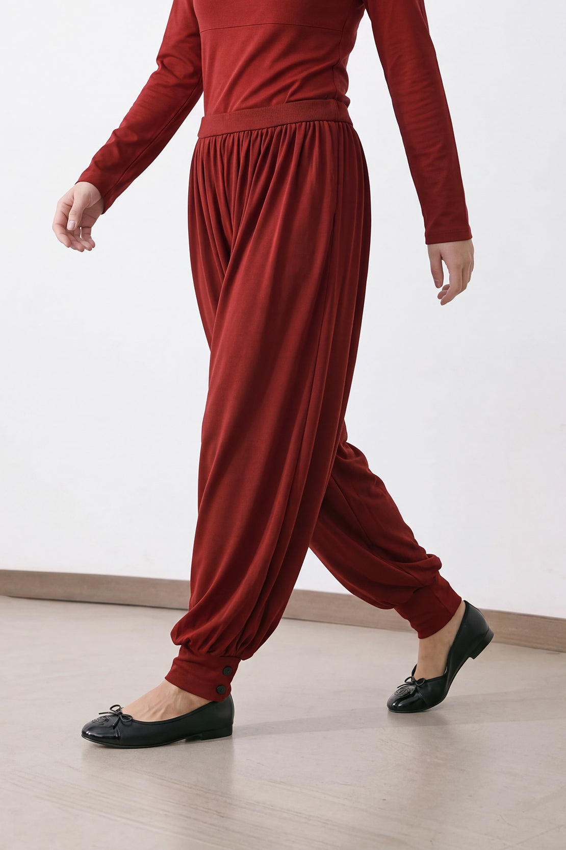 KOKO Cupro Balloon Cuff Pants