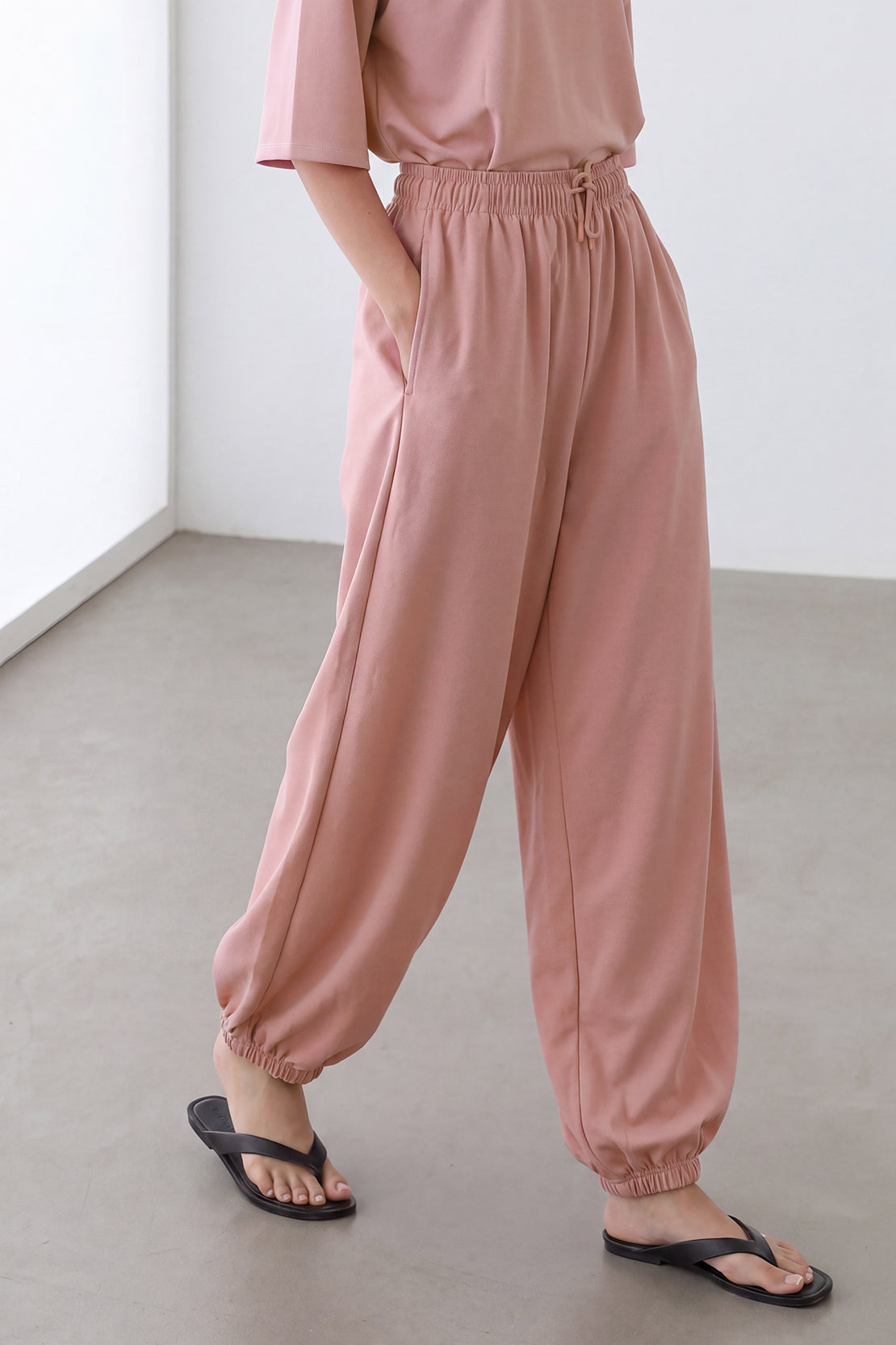 KOKO Feather Cotton Balloon Pants – Pink