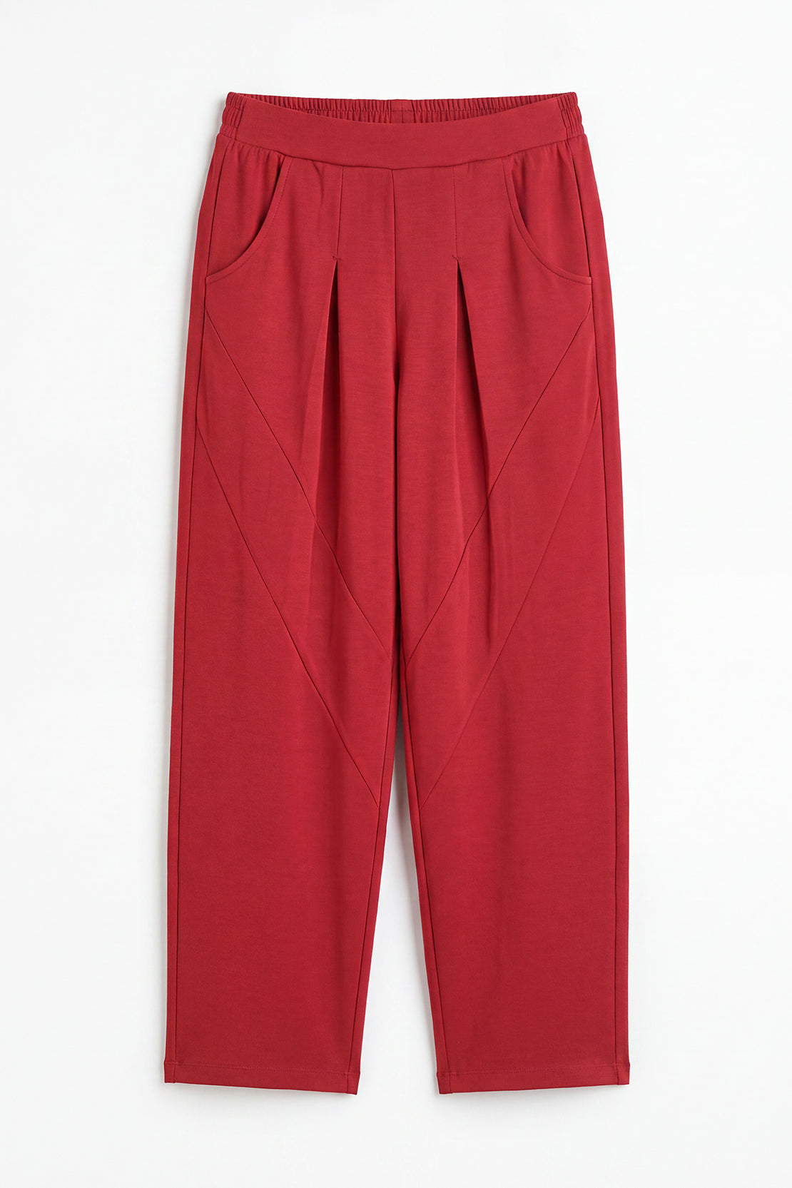 KOKO Modal Blend Barrel Pants – Red
