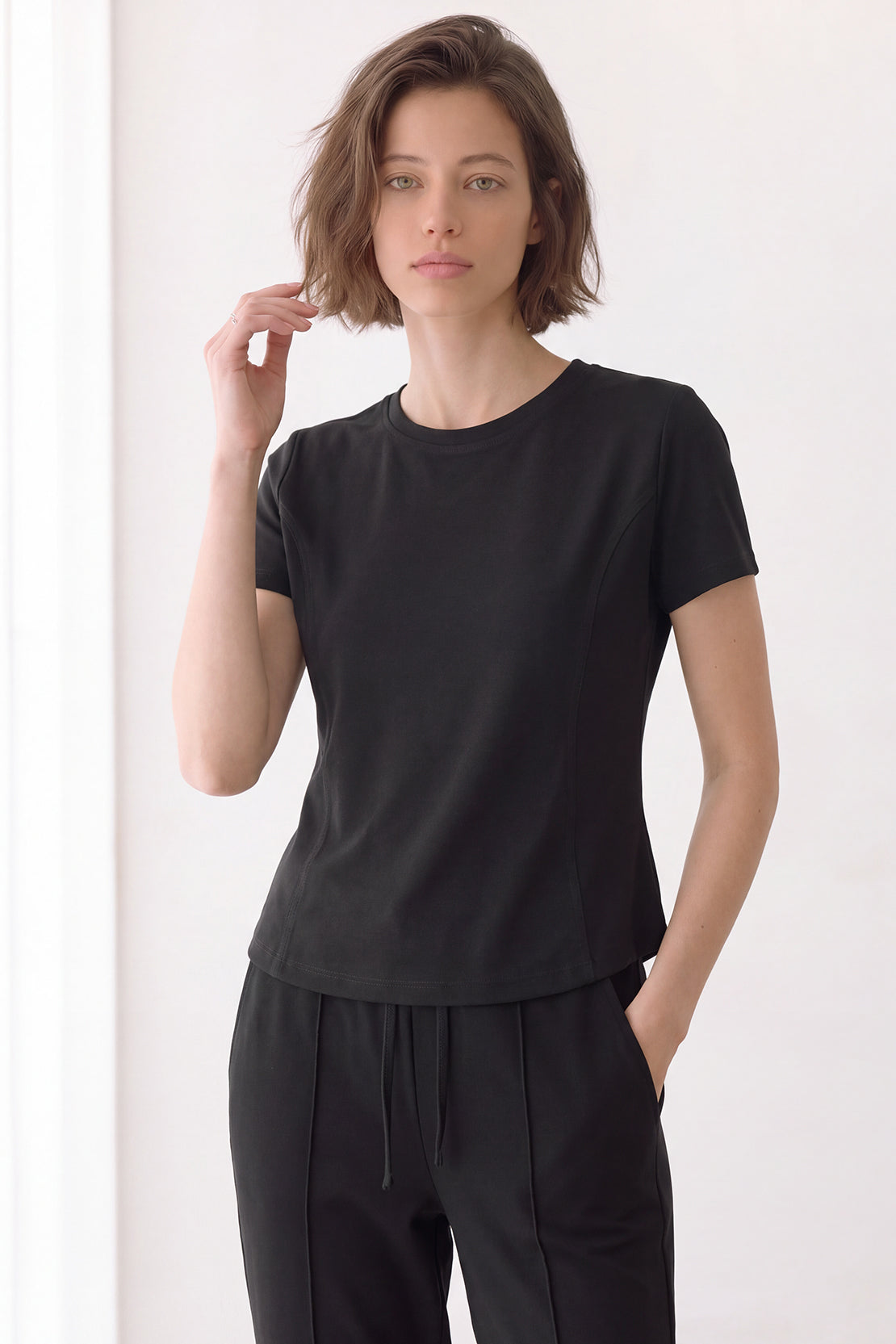 KOKO Cotton Modal T-Shirt – Black