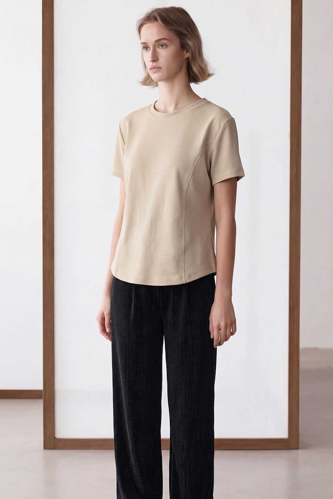 KOKO Cotton Modal Classic T-Shirt – Beige