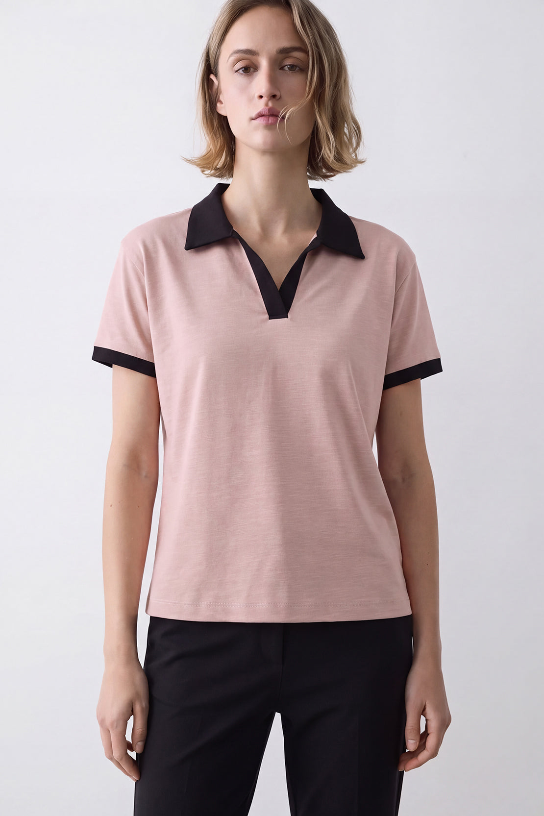KOKO Cotton Modal Collared T-Shirt