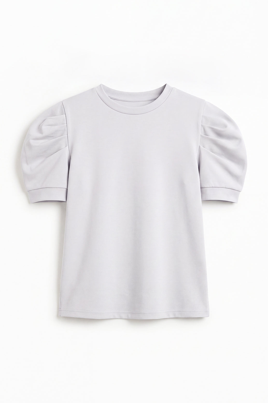 Koko Modal Blend Puff Sleeve Top – Silver