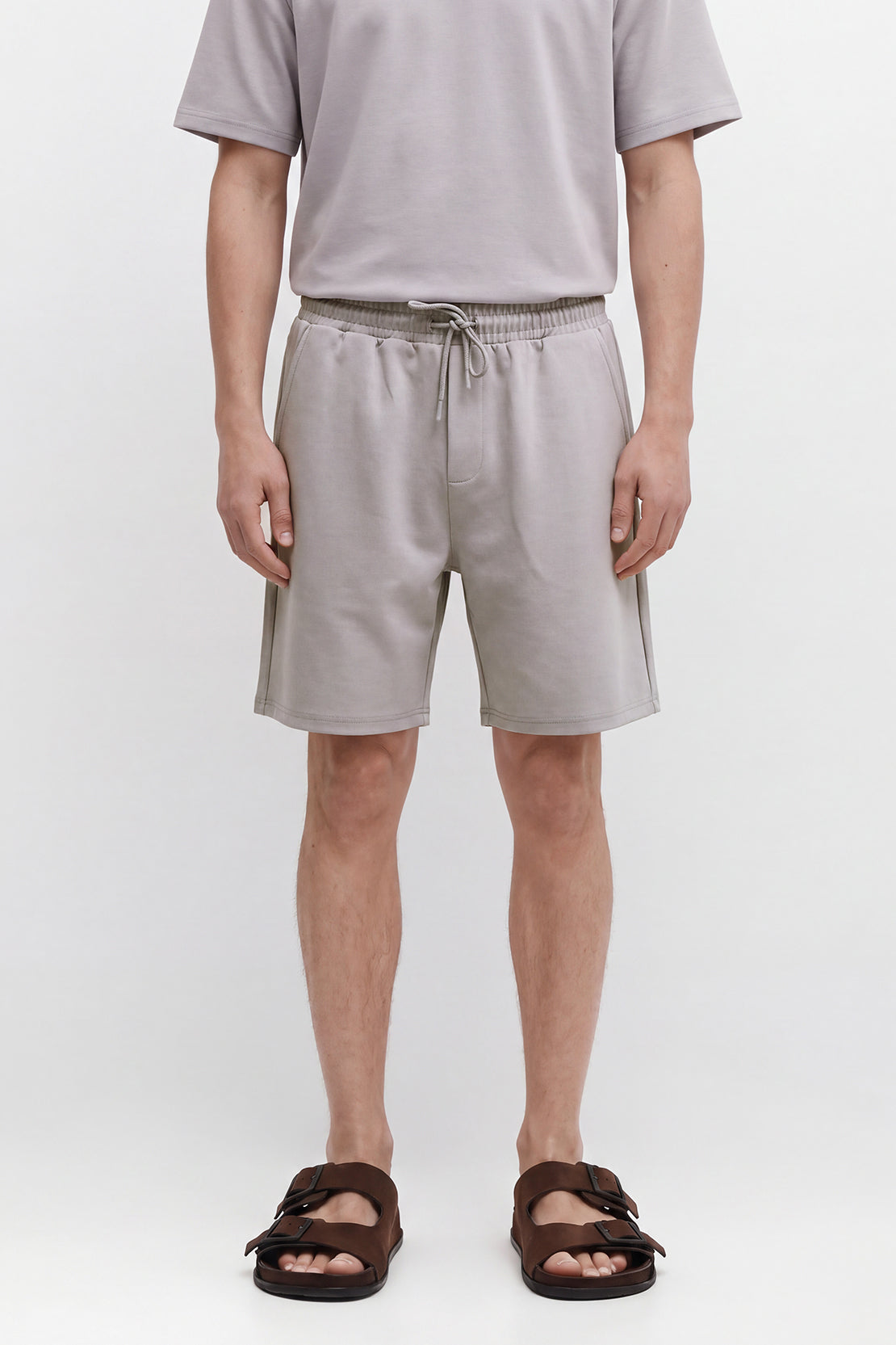 KOKO Modal Blend Shorts – Soft Grey