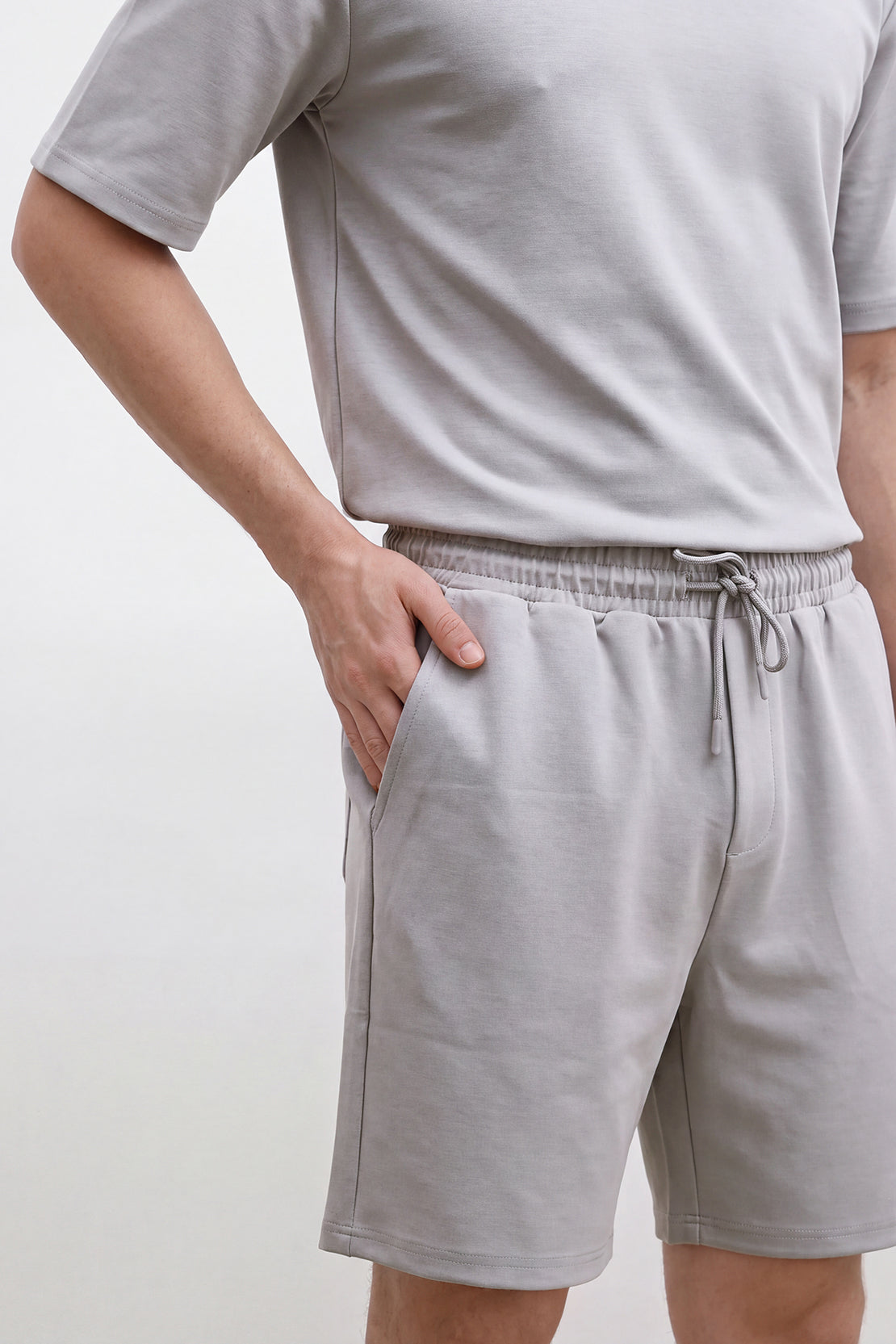 KOKO Modal Blend Shorts – Soft Grey