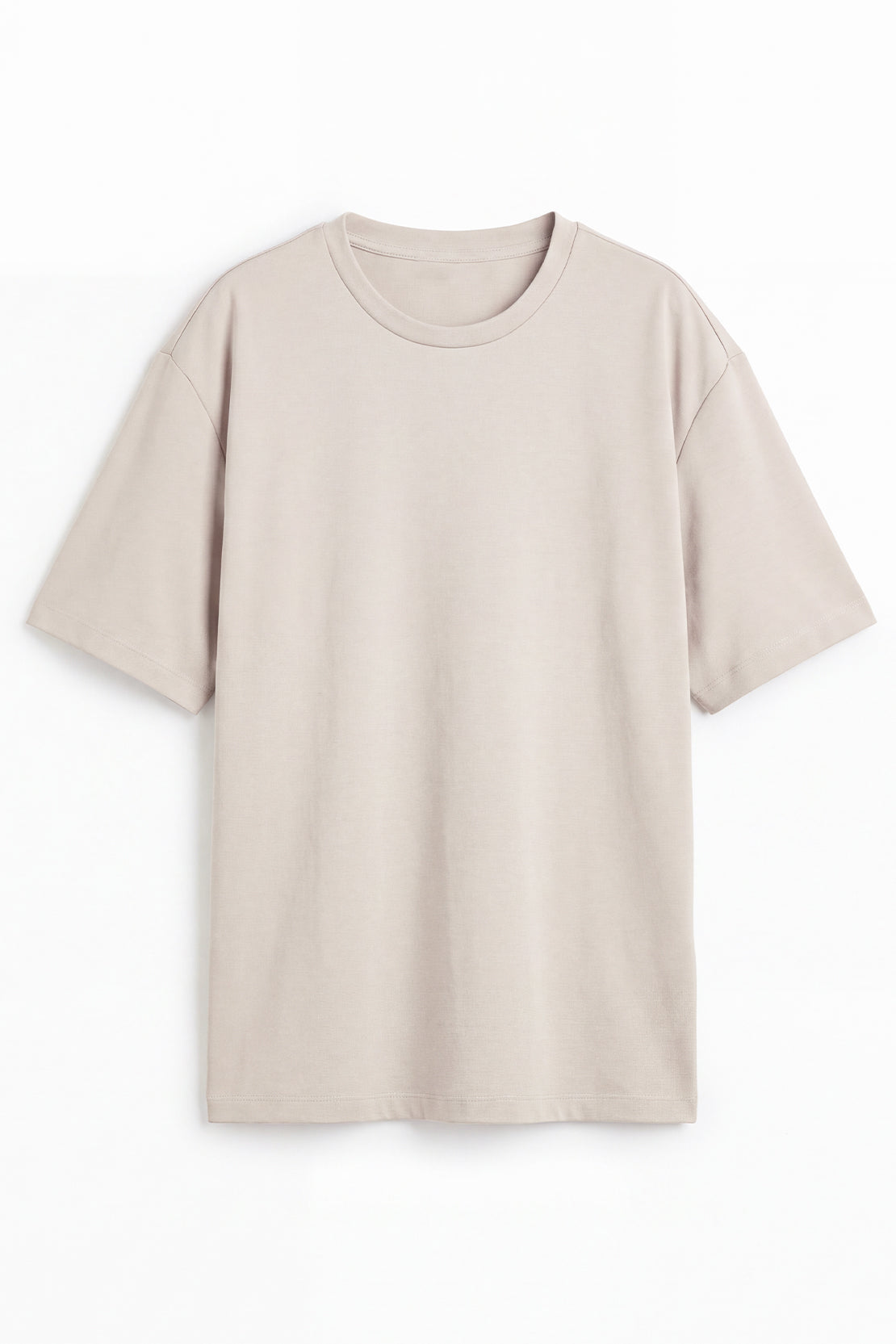 KOKO Modal Blend Drop Shoulder T-Shirt – Beige