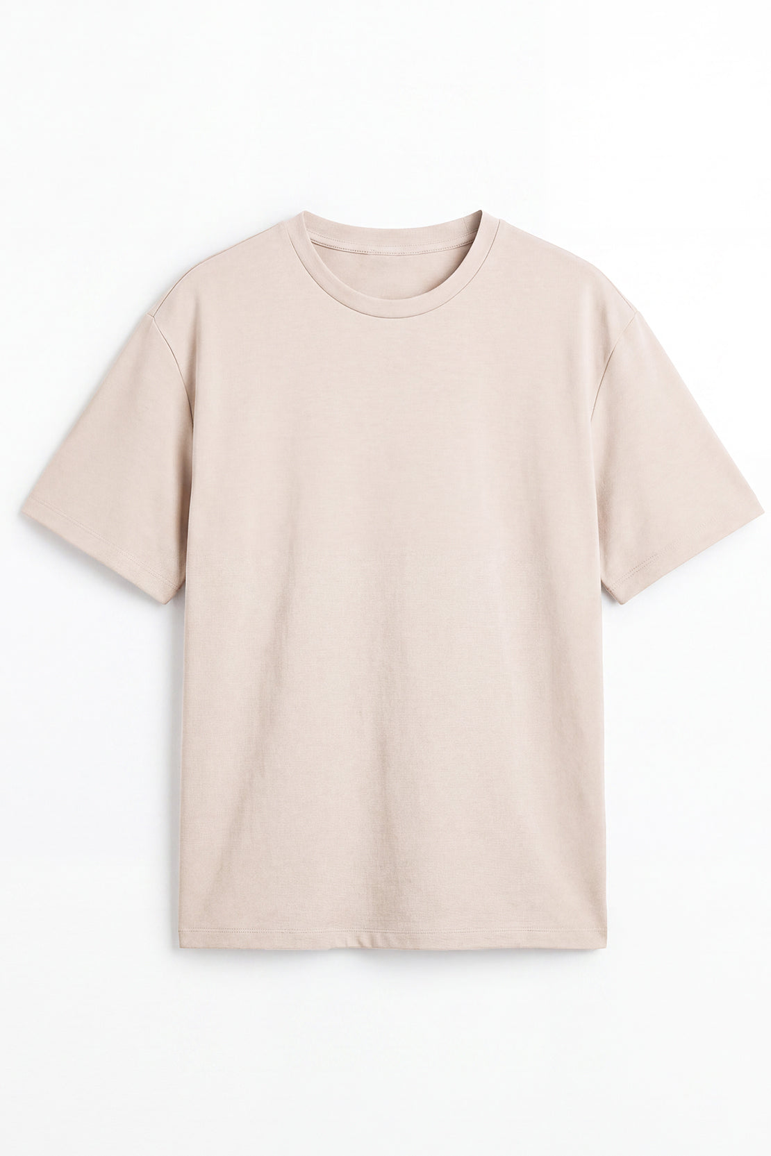 KOKO Modal Blend Drop Shoulder T-Shirt – Beige