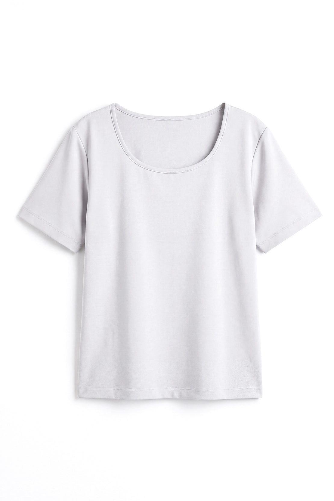 KOKO Modal Blend Scoop Neck Top – Silver
