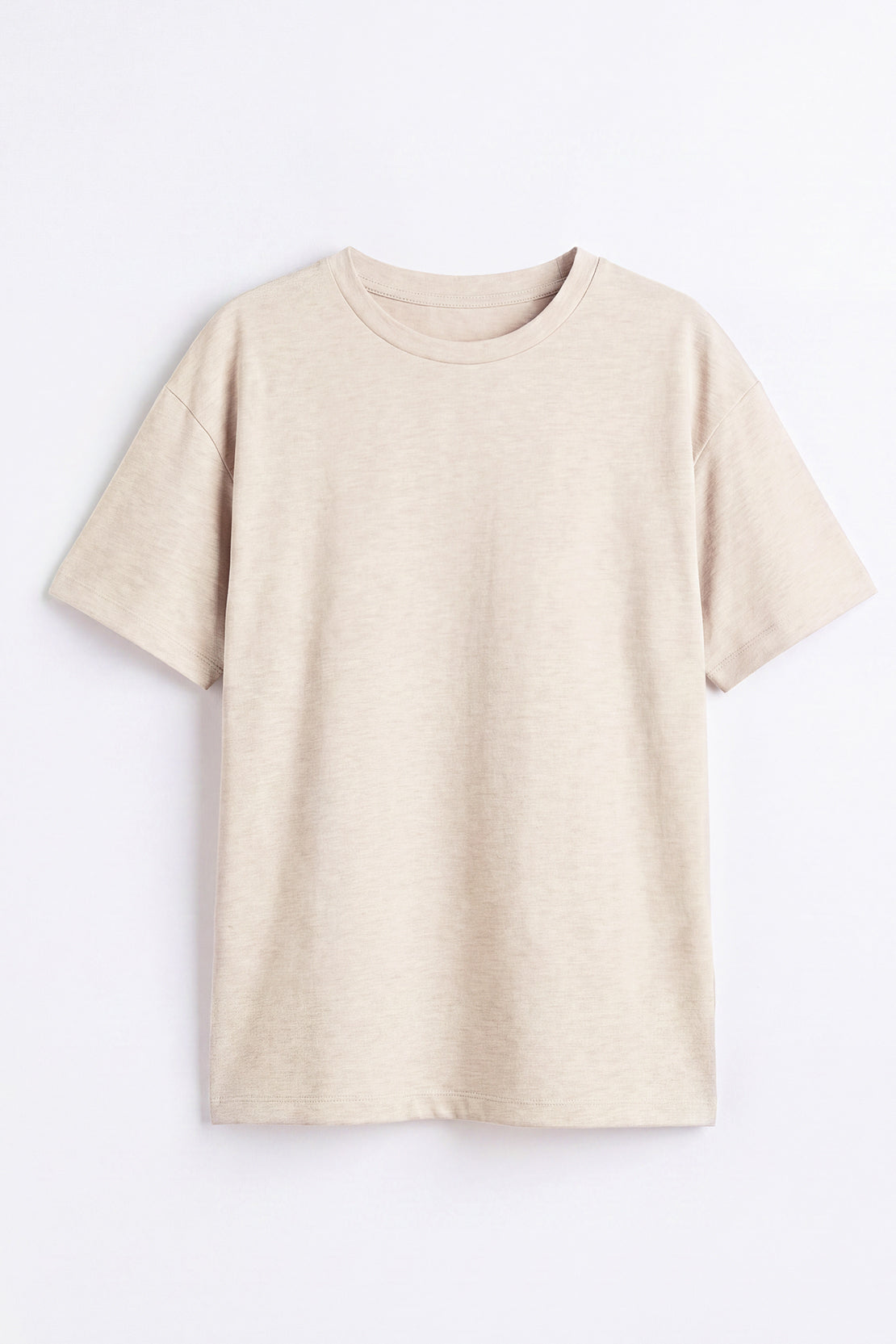 KOKO Modal Blend Drop Shoulder T-Shirt – Beige