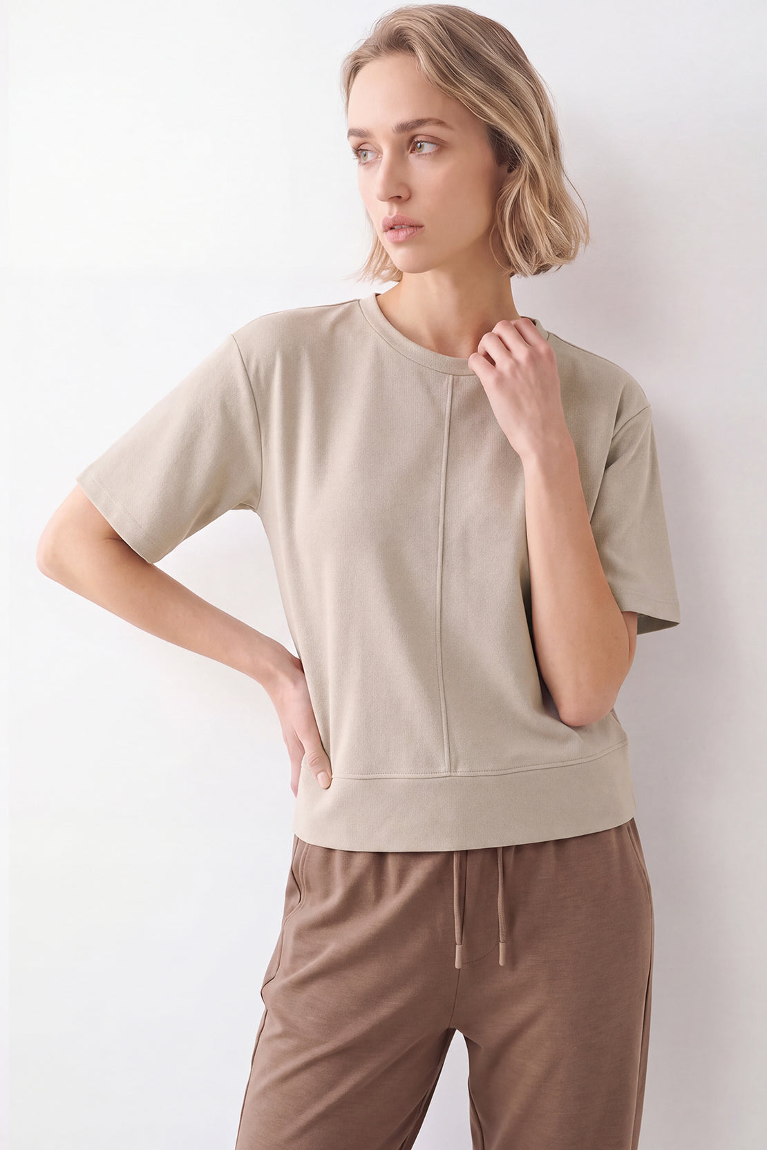 KOKO Cotton Solona Top – Beige